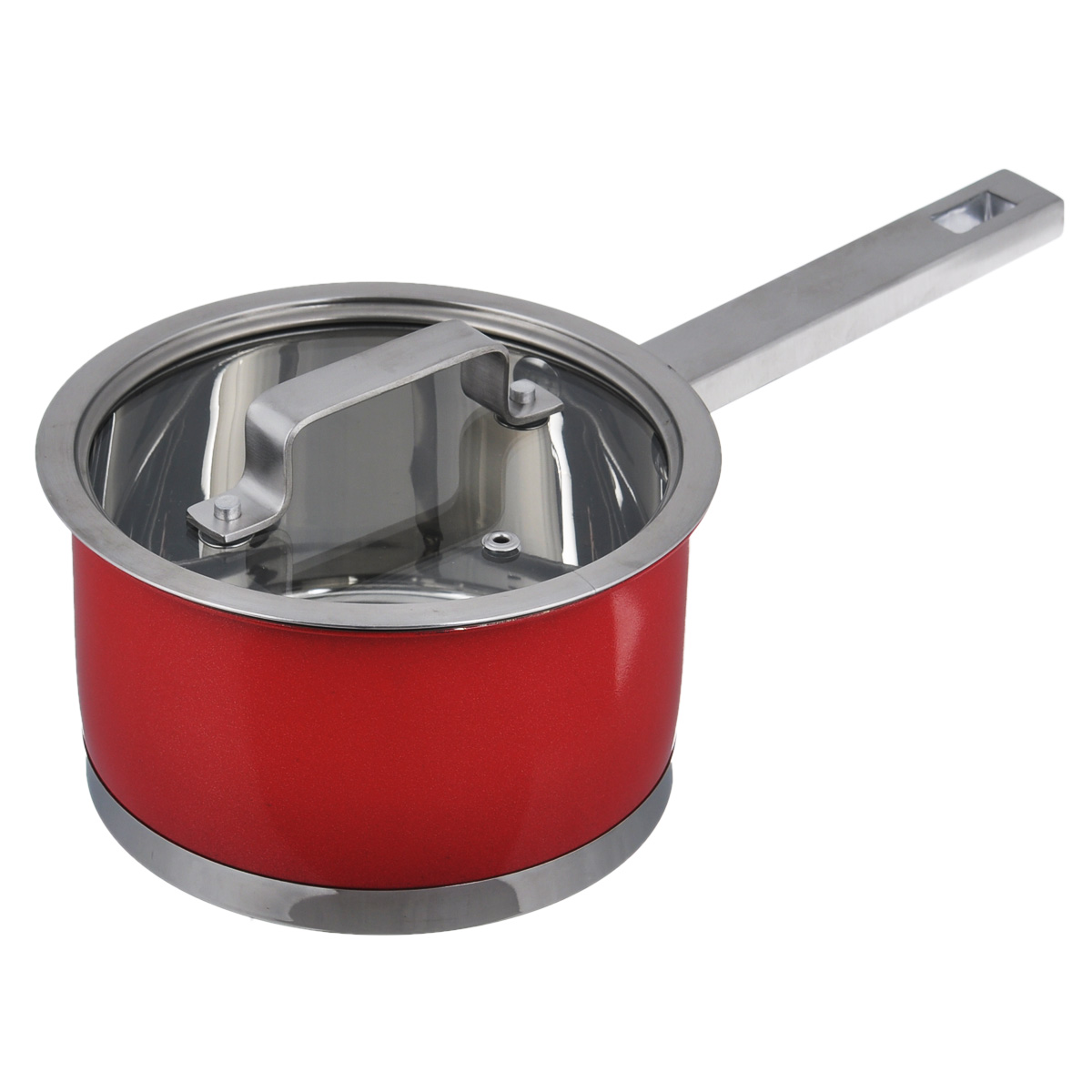 Ковш Bohmann с крышкой, цвет: красный, 1,9 л54 009312 Ковш Bohmann с крышкой, цвет: красный, 1,9 л54 009312Ковш Bohmann, изготовленный из высококачественной нержавеющей стали. Ковш имеет капсульное дно с алюминиевым основанием, которое быстро и равномерно накапливает тепло и так же равномерно передает его пище. Оно позволяет готовить блюда с минимальным количеством воды и жира, сохраняя при этом вкусовые и питательные вещества продуктов. Внешняя поверхность ковша оформлена сочетанием зеркальной и матовой цветной полировки. Изделие оснащено удобной ручкой из нержавеющей стали. Крышка ковша изготовлена из жаропрочного стекла и оснащена отверстием для выхода пара, ободком из нержавеющей стали и удобной ручкой. Благодаря особенному дизайну крышки, пар, образующийся в процессе приготовления, собирается в центре крышки и, конденсируясь, капает на дно кастрюли. Крышка и обод кастрюли имеют такую форму, что между ними образуется водное кольцо, предотвращающее испарение влаги и потерю вкусовых свойств продуктов.Ковш Bohmann - это идеальный подарок для современных хозяек, которые следят за своим здоровьем и здоровьем своей семьи. Эргономичный дизайн и функциональность позволят вам наслаждаться процессом приготовления любимых и полезных для здоровья блюд. Можно мыть в посудомоечной машине. Пригоден для всех типов плит, включая индукционные. Длина ручки ковша: 16 см.Высота стенок: 9,5 см.Толщина стенок: 2 мм.Толщина дна: 4 мм. Диаметр по верхнему краю: 17 см. Диаметр дна: 15,5 см.