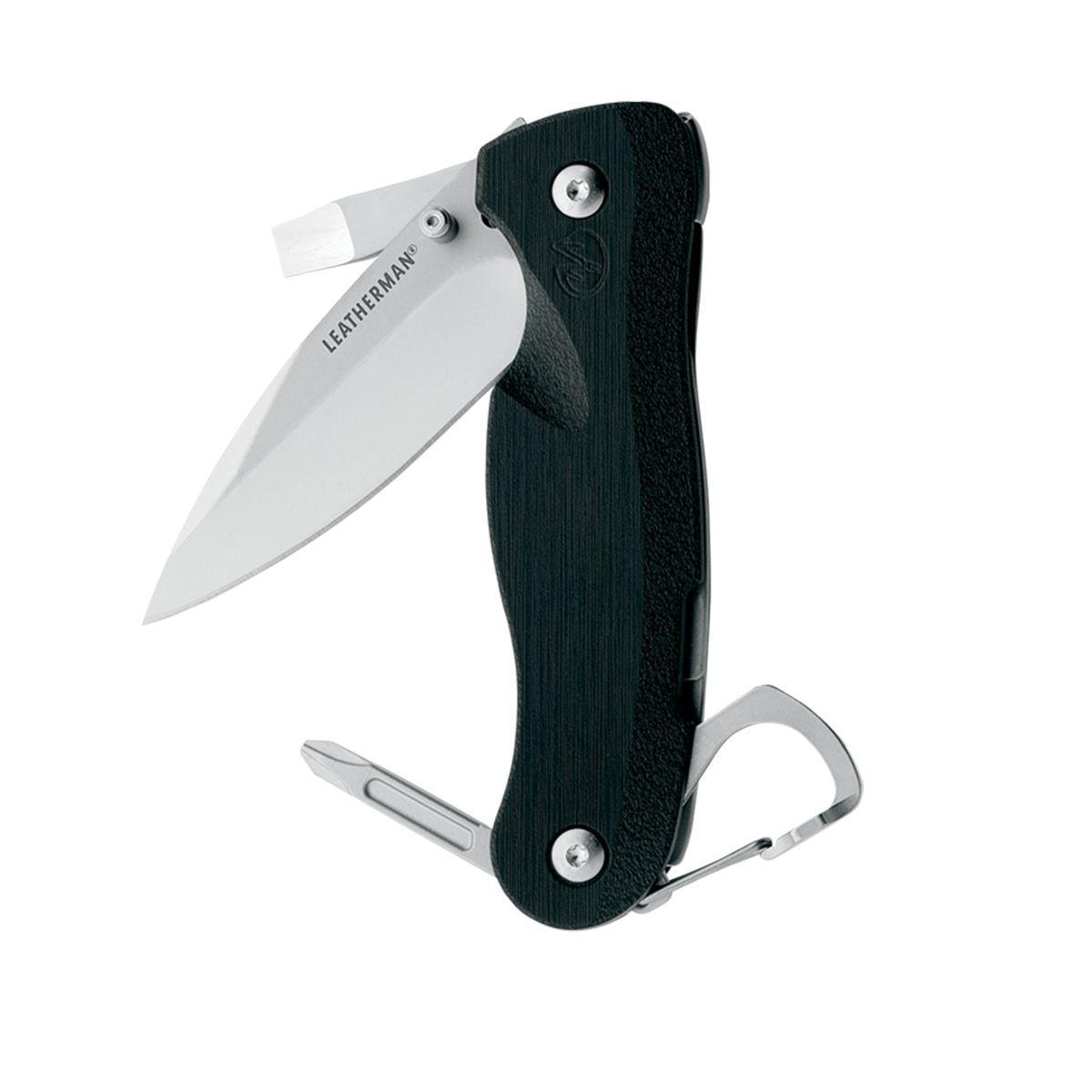 Leatherman C33T складной нож1216121 Leatherman C33T складной нож1216121Leatherman C33T – это складной нож небольших размеров от Leatherman. Но не смотря на свои габариты Leatherman C33T очень функционален. Лезвие, которое изготовлено из стали марки 420HC, можно открыть одной рукой и оно фиксируется. В ноже есть две самые популярные в быту отвертки: прямая и крестовая.Leatherman C33T обладает открывалкой – карабином и стальной клипсой для носки его на поясе Характеристики:Вес: 90,45г. Материал: нержавеющая сталь, углепластик, армированный стекловолокном. Артикул: 860211. Производитель: США. Инструменты Leatherman произведены в США. Только у ТМ Leatherman действительная Фирменная Гарантия 25 лет, она осуществляется путем обмена поврежденного изделия на новое. Без экспертиз и долгого ожидания. Продукция сертифицирована на территории РФ.Гарантийный срок25 лет. Возврат товара возможен только через сервисный центр.Время работысервисного центра: Пн-чт: 10.00-18.00Пт:10.00- 17.00Сб, Вс: выходные дниАдрес:129223, Россия, Москва, пр-кт Мира, 119 (ВВЦ), строение 323.