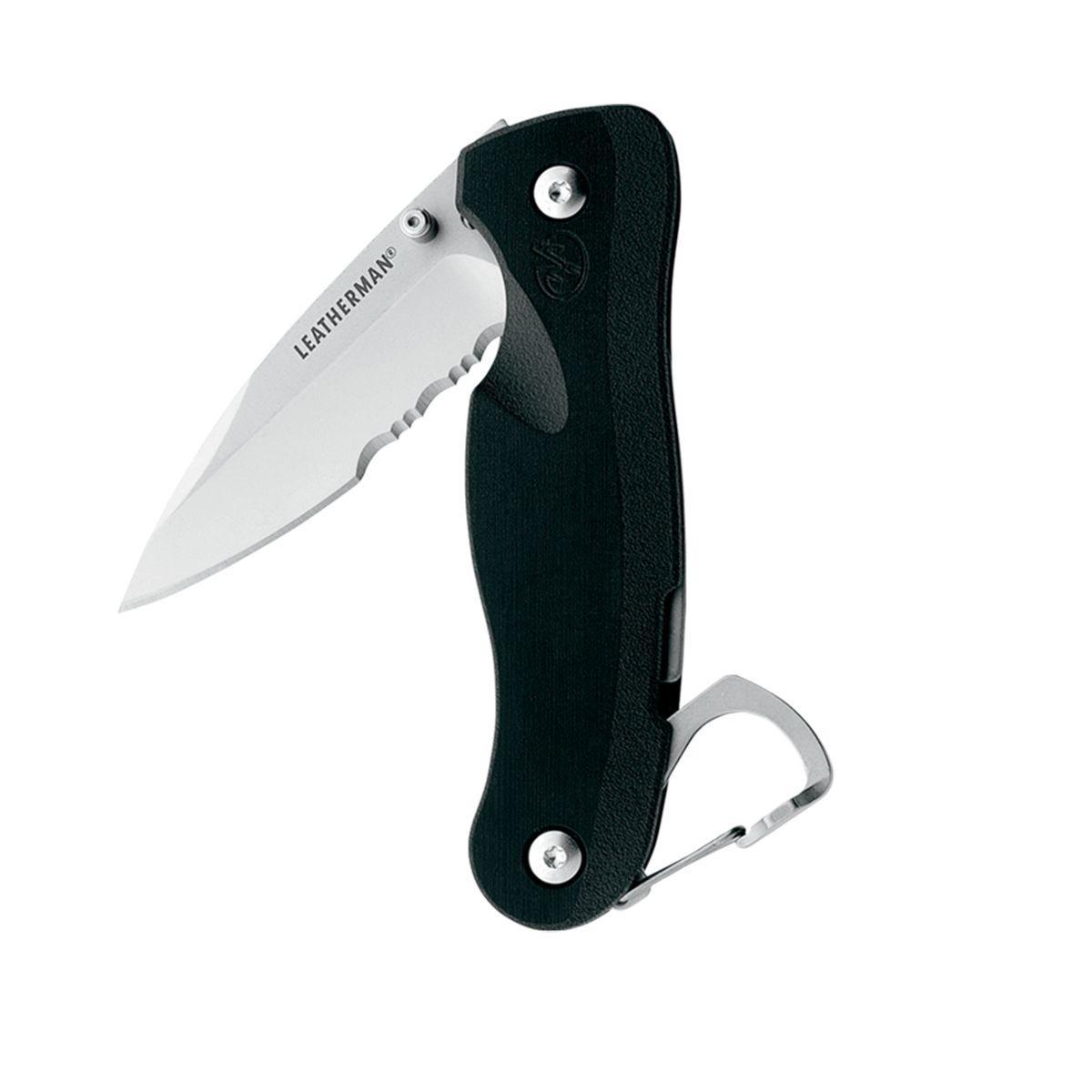 Нож Leatherman c33x, цвет: черный, 6,6 см0037447143403 Нож Leatherman c33x, цвет: черный, 6,6 см0037447143403Нож Leatherman серии Crater Military. Лезвие комбинированное: прямое+серрейтор из стали 420НС с покрытием DLC. Покрытие других металлических поверхностей - черное оксидирование. Ручка изготовлена из прочного термопластичного материала. Нож оснащен карабином-открывалкой, клипсой. Характеристики: Материал:нержавеющая сталь, пластик.Размер в сложенном виде:10 см х 3 см х 1,5 см.Вес:67 г. Размер упаковки: 13 см х 5 см х 3 см. Артикул: 8600251N.Гарантийный срок 5 лет. Возврат товара возможен только через сервисный центр.Гарантийный центр:м. ВДНХ, Ботанический сад129223, г. Москва, Проспект Мира, 119, ВВЦ, строение 323+7 495 974 3494service@omegatool.ruВремя работы сервисного центра: Пн-чт: 10.00-18.00Пт: 10.00- 17.00Сб, Вс: выходные дни
