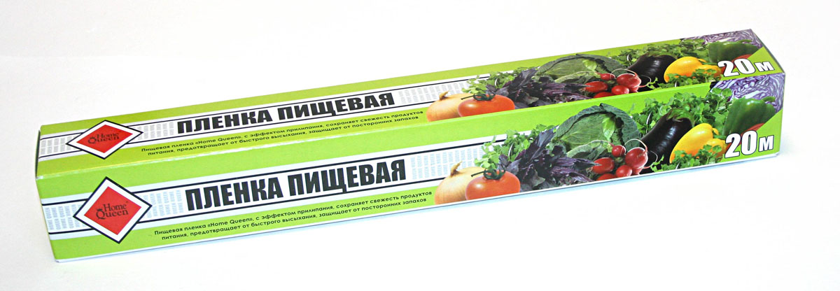 Пленка пищевая Home Queen, 20 м х 28,5 см115510 Пленка пищевая Home Queen, 20 м х 28,5 см115510Пленка пищевая Home Queen применяется для хранения и транспортировки продуктов. Прекрасно сохраняет полезные свойства, позволяет длительно хранить продукты питания. Широкое полотно позволяет хранить крупные куски мяса и рыбы, овощей. Длина: 20 м.Ширина: 28,5 см. Материал: ПВД.
