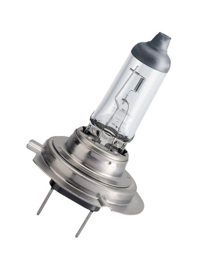 Лампа автомобильная галогенная Philips VisionPlus, для фар, цоколь H7 (PX26d), 12V, 55W10503 Лампа автомобильная галогенная Philips VisionPlus, для фар, цоколь H7 (PX26d), 12V, 55W10503Галогенная лампа для автомобильных фар Philips VisionPlus произведена из запатентованного кварцевого стекла с УФ фильтром Philips Quartz Glass. Кварцевое стекло Philips в отличие от обычного твердого стекла выдерживает гораздо большее давление смеси газов внутри колбы, что препятствует быстрому испарению вольфрама с нити накаливания. Кварцевое стекло выдерживает большой перепад температур, при попадании влаги на работающую лампу изделие не взрывается и продолжает работать. Лампы VisionPlus производят на 60% больше света по сравнению со стандартной галогеновой лампой, позволяя водителям видеть дорогу дальше, увеличивают зону освещения перед автомобилем на 25 метров и излучают максимально мощный направленный свет. Это повышает безопасность и комфорт вождения. Лампы отличаются высокой эффективностью и разумной ценой, удовлетворяя все современные требования. Автомобильные галогенные лампы Philips удовлетворят все нужды автомобилистов: дальний свет, ближний свет, передние противотуманные фары, передние и боковые указатели поворота, задние указатели поворота, стоп-сигналы, фонари заднего хода, задние противотуманные фонари, освещение номерного знака, задние габаритные/стояночные фонари, освещение салона.