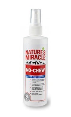 Спрей-антигрызин для собак 8 in1 No Chew Deterrent, 237 мл0120710 Спрей-антигрызин для собак 8 in1 No Chew Deterrent, 237 мл0120710Спрей надежно защитит обувь и одежду, предметы домашнего обихода, провода, клетки и оборудование клеток от зубов домашних животных. Наиболее эффективно применение средства во время прорезывания зубов, когда щенок старается все сгрызть и покусать. Препарат безвреден для людей и животных, не оставляет пятен, не повреждает обрабатываемые поверхности.