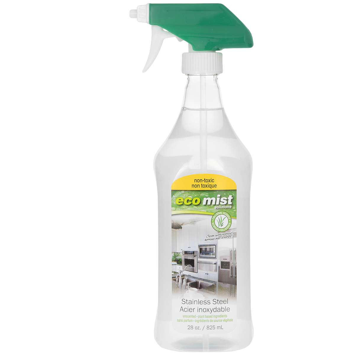 Средство для очистки поверхностей из нержавеющей стали Eco Mist, 825 мл68/5/3 Средство для очистки поверхностей из нержавеющей стали Eco Mist, 825 мл68/5/3Высокоэффективное и безопасное средство для современного ухода за изделиями из нержавеющей стали Eco Mist. Средство не содержит абразивных и щелочных компонентов. Удаляет жир и грязь. Высокое полирующее свойство предотвращает появление темных пятен. Посуда и приборы надолго сохраняют свои свойства и первозданный внешний вид. Не токсично. Без запаха.Состав: дехлорированная вода, экстракт зерна, древесный сок, злаки, сахарный тростник.