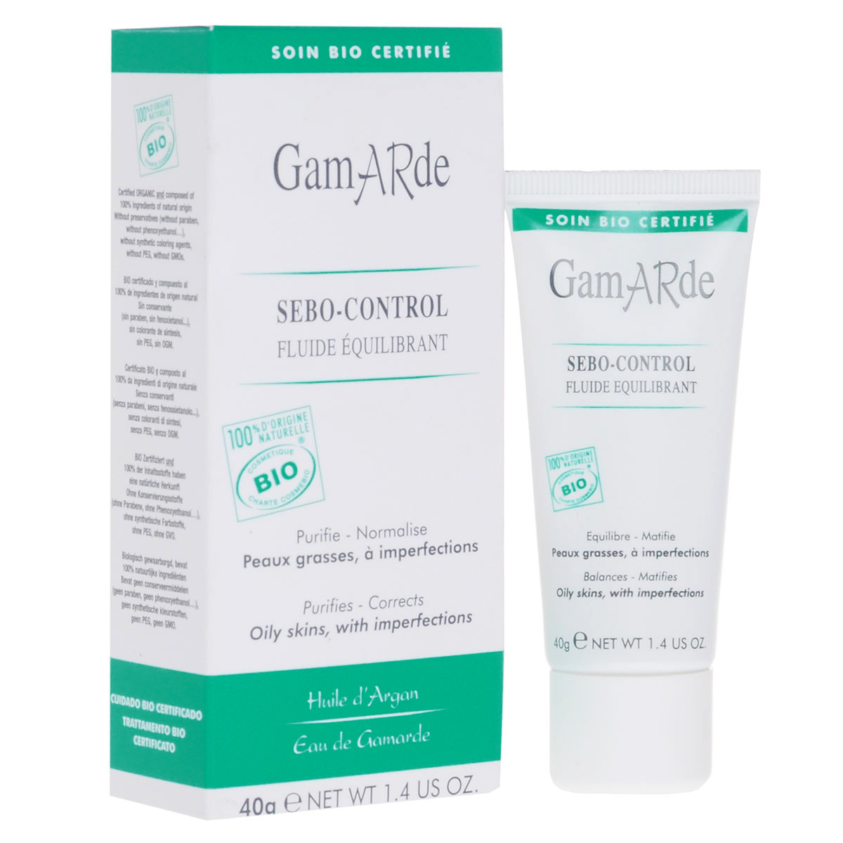GamARde Эмульсия для лица Sebo-control, для проблемной кожи, 40 мл481740 GamARde Эмульсия для лица Sebo-control, для проблемной кожи, 40 мл481740Эмульсия для лица Gamarde Sebo-control нормализует работу сальных желез, устраняет излишки кожного сала, очищает поры, сужает их, при этом не стягивая кожу, выравнивает текстуру кожи, увлажняет и питает ее, устраняет воспаления и покраснения.Товар сертифицирован.