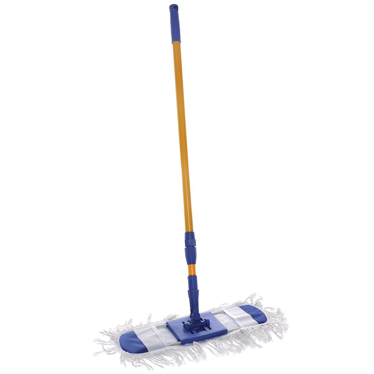 Швабра Home Queen MasterKlass-1 с телескопической ручкой, 82-128 см531-105 Швабра Home Queen MasterKlass-1 с телескопической ручкой, 82-128 см531-105Удобная швабра Home Queen MasterKlass-1, изготовленная из металла, полипропилена и хлопка, подходит для сухой и влажной уборки помещений, незаменима при уборке кафельных и паркетных полов. Телескопическая ручка обеспечит компактное хранение. Съемная насадка вбирает в себя крупный мусор и мельчайшие пылинки. Грязь легко удаляется с помощью споласкивания. Шарнирный механизм с поворотом на 360° позволяет вымыть пол в труднодоступных местах. Насадку можно стирать при температуре 95°С, с использованием синтетических средств.Оригинальная, современная, удобная швабра Home Queen MasterKlass-1 сделает уборку эффективнее и приятнее.Длина ручки: 82 см - 128 см.Размер насадки: 41 см х 16 см х 2 см.