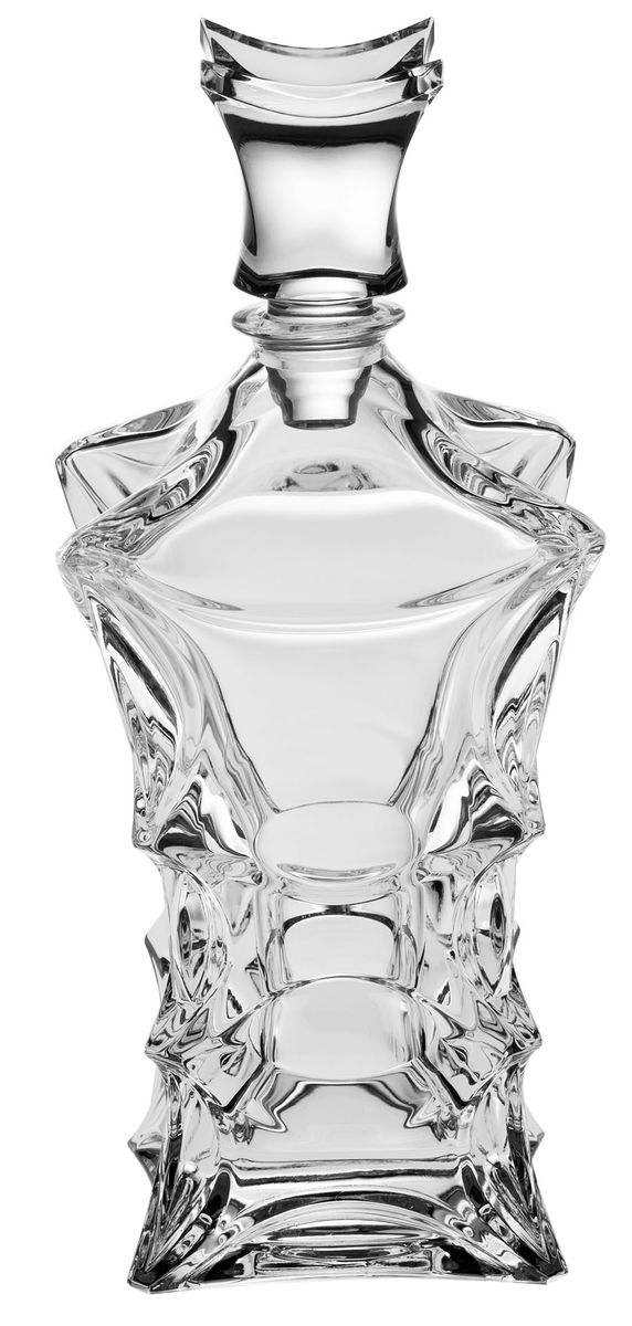 Штоф Crystal Bohemia, 700 мл. 290/40113/1/39750/070-109VT-1520(SR) Штоф Crystal Bohemia, 700 мл. 290/40113/1/39750/070-109VT-1520(SR)Штоф Crystal Bohemia выполнен из хрусталя, который излучает приятный блеск. Оснащен пробкой и декорирован красивым рельефом.Штоф Crystal Bohemia прекрасно оформит интерьер кабинета или гостиной, а также станет прекрасным украшением стола. Высота штофа (с учетом пробки): 29 см. Размер основания: 9 см х 9 см. Диаметр (по верхнему краю): 5 см.