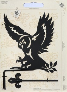 Указатель ветра Duck & Dog Сова, 31 х 77 смBH-SI0439-WW Указатель ветра Duck & Dog Сова, 31 х 77 смBH-SI0439-WWЛегкий и сильный указатель ветра ветра Duck & Dog Сова станет прекрасным дополнением к экстерьеру вашего дома. Классический английский указатель ветра ручной работы - это отличное приобретение для вашего дома и хороший подарок близким! В комплект входит система крепления и металлический шарик для вращения указателя. Изделие изготовлено из сплавов прочных металлов и покрыто специальной порошковой краской, устойчивой ко всем погодным условиям, что гарантирует долговечность срока службы.Размер фигурной части: 31 см х 35 см