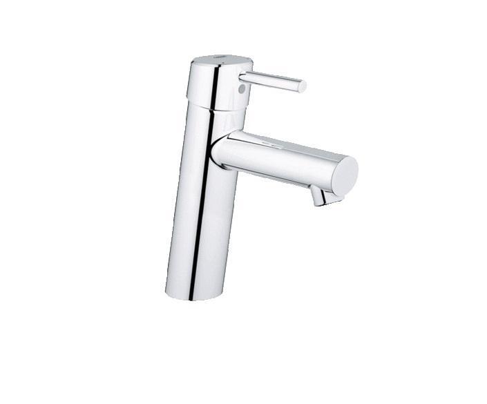 Смеситель для раковины GROHE Concetto new со средним изливом (23451001)68/5/1 Смеситель для раковины GROHE Concetto new со средним изливом (23451001)68/5/1Монтаж на одно отверстие Металлический рычаг GROHE SilkMove керамический картридж 28 мм С ограничителем температуры GROHE StarLight хромированная поверхностьGROHE EcoJoy SpeedClean аэратор с ограничением расхода воды 5.7 л/мин Гладкий корпус Гибкая подводка GROHE QuickFix быстрая монтажная система Видео по установке является исключительно информационным. Установка должна проводиться профессионалами!