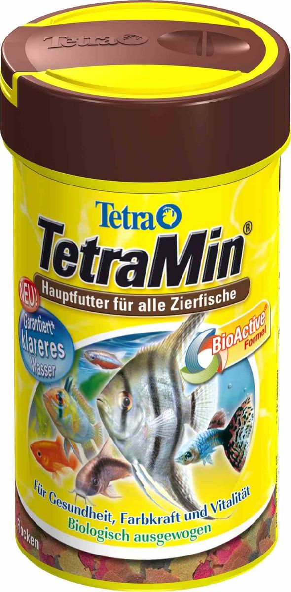 Корм Tetra TetraMin, для всех видов тропических рыб, хлопья, 20 г0120710 Корм Tetra TetraMin, для всех видов тропических рыб, хлопья, 20 г0120710Корм для рыб Tetra TetraMin - полноценный сбалансированный корм в виде хлопьев для всех видов тропических рыб. Смесь семи видов хлопьев из более, чем 40 видов высококачественного сырья. Запатентованная БиоАктив-формула поддерживает работоспособность иммунной системы, обеспечивая высокую продолжительность жизни. Тщательно подобранная смесь высокопитательных функциональных ингредиентов, витаминов, минералов и микроэлементов для ежедневного полноценного питания рыб. Товар сертифицирован.
