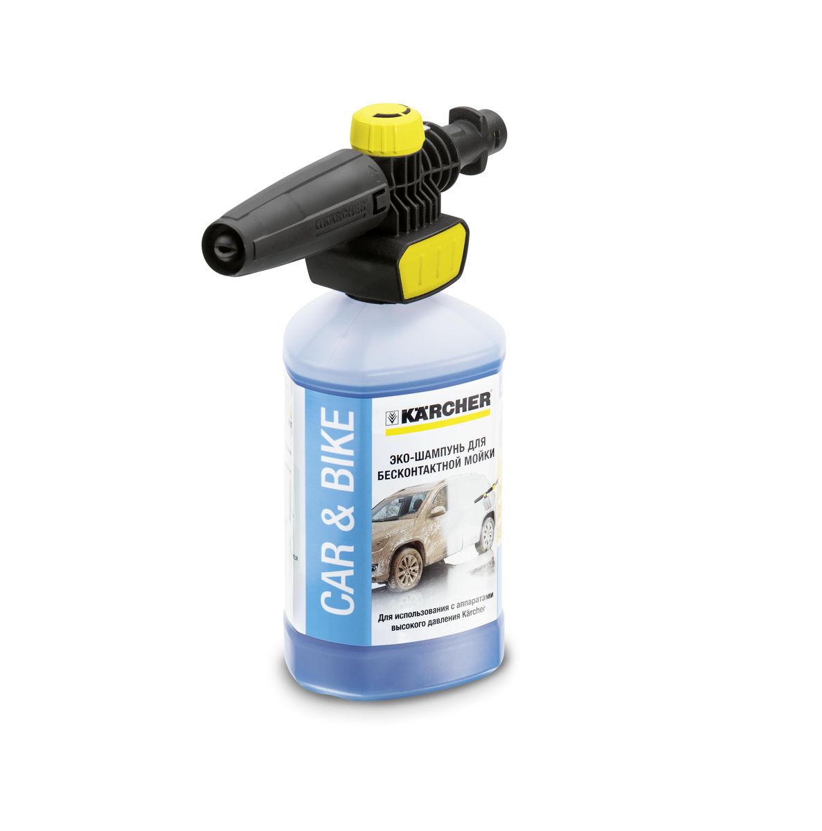 Набор Karcher FJ 10 С, с насадкой Connect n Clean, 2 предмета 2.643-142.098296075 Набор Karcher FJ 10 С, с насадкой Connect n Clean, 2 предмета 2.643-142.098296075Набор Karcher FJ 10 С с насадкой Connect n Clean образует густую пену, которая поможет отмыть загрязненные мотоциклы, автомобили. С помощью насадки Connect n Clean также можно обрабатывать каменные и деревянные поверхности. Используется для аппаратов высокого давления Karcher классов K2-K7. В набор входит эко-шампунь для бесконтактной мойки. Преимущества использования набора Karcher FJ 10 С: механизм насадки Connect n Clean для удобного применения и быстрой замены чистящего средства, дополнительный усилитель пенообразования для более интенсивной очистки, шампунь не содержит фосфатов и не повреждает поверхности. Преимущества пенного сопла Karcher FJ 10 С:регулировка плоскости распыления,дозировка чистящего средства,регулировка угла распыления, регулировка струи (от узкой до широкой). Максимальное давление: 160 бар.Максимальная температура: 60°С. Объем эко-шампуня: 1 л.