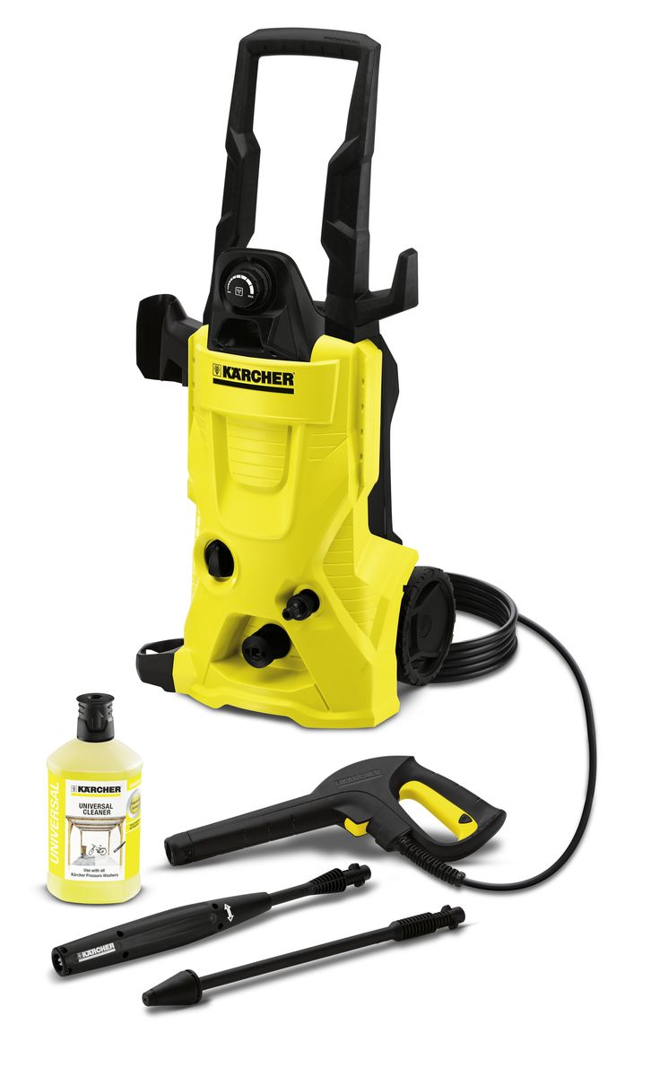 Минимойка Karcher K 4 1.180-150.006008A7102 Минимойка Karcher K 4 1.180-150.006008A7102Минимойка Karcher К4 подойдет для удаления средних загрязнений, для велосипедов, мотоциклов, садовой мебели. Модель мойки Karcher К4 оснащена мотором с водяным охлаждением. Система Quick connect позволяет присоединять насадки к пистолету в одно движение. Практичный регулятор обеспечивает точное изменение расхода чистящего средства. Шланг высокого давления 6 метров, грязевая фреза и насадка Vario Power, встроенный фильтр для очистки воды и универсальное чистящее средство также в комплекте.Принадлежности размещаются на корпусе аппарата и всегда готовы к применению. Комплектация: - интегрированный фильтр тонкой очистки воды,- пистолет с разъемом Quick Connect, - шланг высокого давления - 6 м,- двигатель с водяным охлаждением, - струйная трубка Vario Power, - грязевая фреза, - система для чистящих средств Plug n Clean, - адаптер подключения к садовому шлангу А3/4 дюйма, - универсальное моющее средство - 1 л. Давление: 20 - 130 бар.Производительность: 420 л/ч.Производительность по площади: 30 м2/ч.Максимальная температура на входе: 40°С.Потребляемая мощность: 1,8 Кв.Частота: 50 Гц.Напряжение: 230В.