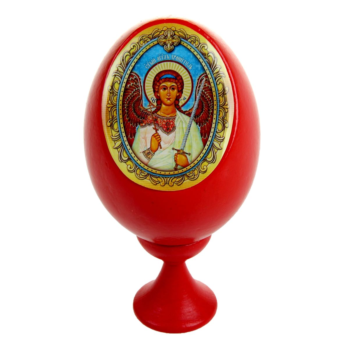Яйцо декоративное Sima-land Ангел Хранитель, на подставке, высота 11 см41619 Яйцо декоративное Sima-land Ангел Хранитель, на подставке, высота 11 см41619Декоративное яйцо Sima-land Ангел Хранитель изготовлено из дерева. Яйцо оформлено яркой наклейкой, покрытой смоляным слоем, с красочным изображением Ангела Хранителя. Изделие располагается на деревянной подставке. Декоративное яйцо Sima-land Ангел Хранитель принесет в ваш дом ощущение торжества, душевного уюта и станет идеальным подарком на Пасху. Диаметр яйца: 5,5 см. Высота яйца: 8 см. Размер подставки: 3 см х 3 см х 3,5 см.