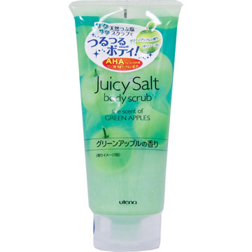 Utena Скраб Juicy Salt для тела на основе соли с ароматом зеленых яблок 300гр393219 Utena Скраб Juicy Salt для тела на основе соли с ароматом зеленых яблок 300гр393219Скраб для тела с ароматом зелёных яблок делает кожу светлой, гладкой и идеально чистой. Натуральные гранулы соли и специальный компонент (альфагидроксикислота), содержащиеся в данном скрабе, устраняют старые ороговевшие клетки кожи, очищают поры и убирают излишний кожный жир. Особые вещества скраба поддерживают кожу в увлажненном состоянии даже после приема ванны.