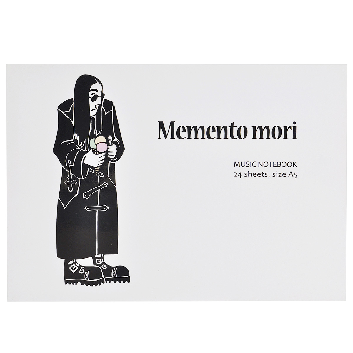 Тетрадь для нот "Memento Mori", 24 листа. Формат А5