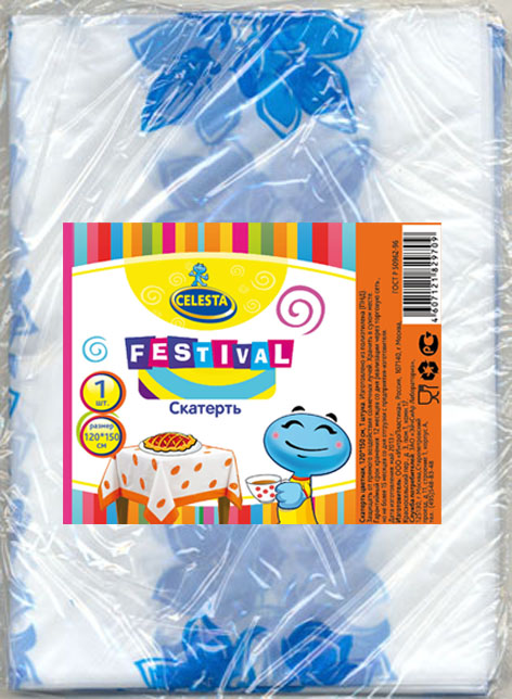 Скатерть одноразовая Celesta Festival, цвет: синий, белый, 120x 150 смVT-1520(SR) Скатерть одноразовая Celesta Festival, цвет: синий, белый, 120x 150 смVT-1520(SR)Скатерть Celesta Festival - идеальный вариант для дома, дачи или отдыха на природе. Прекрасно подойдет для шумной вечеринки, на которой можно запросто испортить скатерть вином, жирной едой и т.д. Скатерть изготовлена из полиэтилена. Скатерть одноразовая и влагостойкая, что очень удобно. Уважаемые клиенты! Товар поставляется в цветовом ассортименте. Отгрузка производится из имеющихся в наличии цветов.