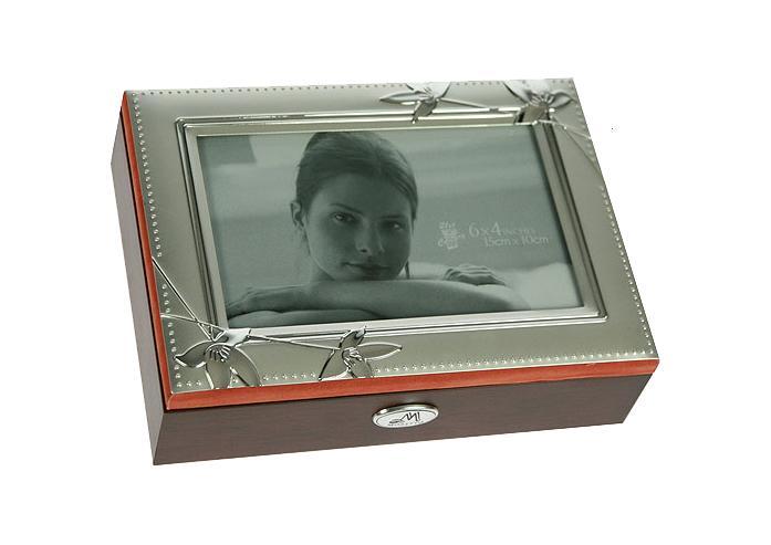 Шкатулка-фоторамка для ювелирных украшений Moretto, 18 х 13 х 5 см. 139526 шкатулки patricia шкатулка для медикаментов 16 13 7 26см