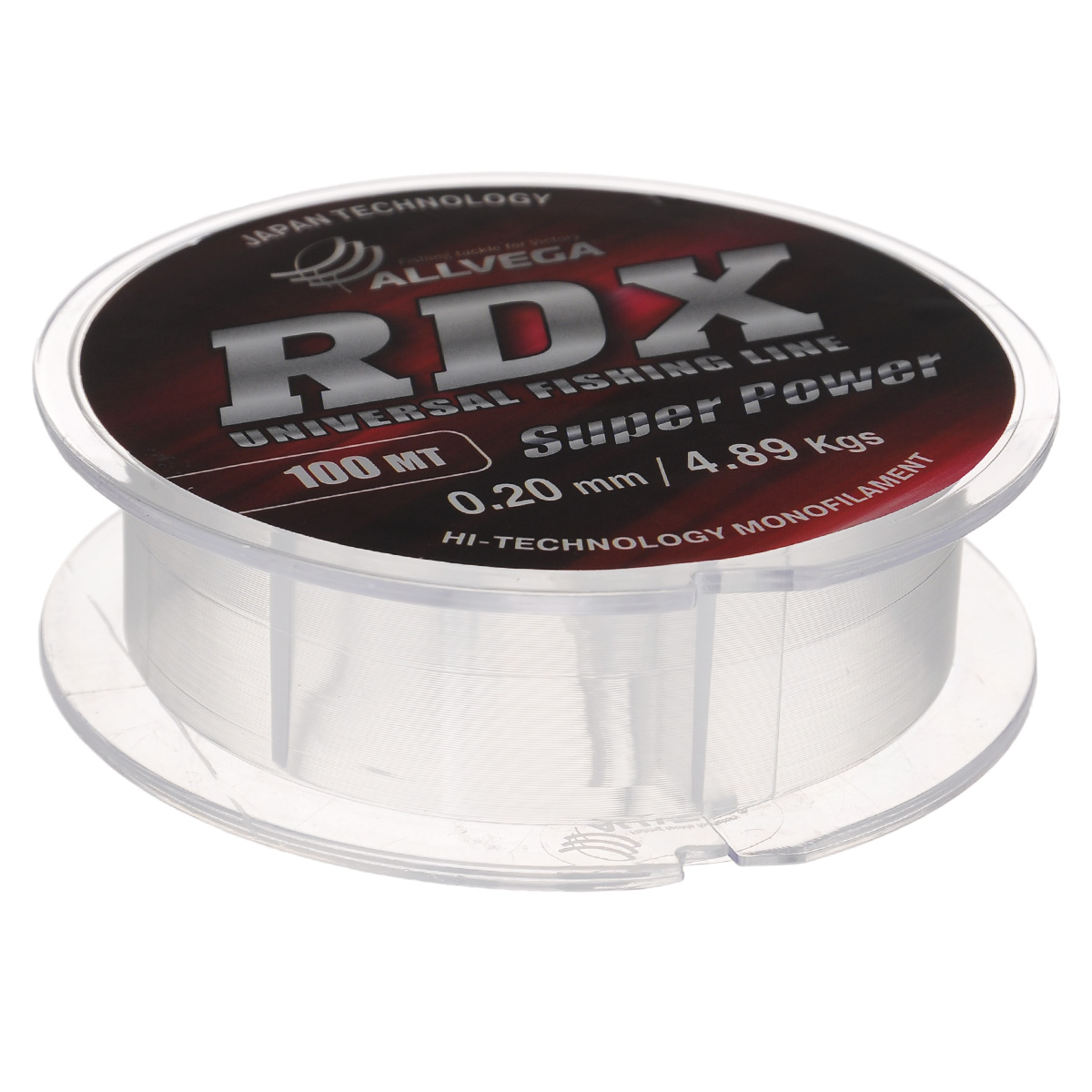 Леска Allvega RDX, цвет: прозрачный, 100 м, 0,2 мм, 4,89 кгICE5006 Леска Allvega RDX, цвет: прозрачный, 100 м, 0,2 мм, 4,89 кгICE5006Универсальная леска Allvega RDX с высокими техническими характеристиками. Прозрачный цвет, минимальная механическая память, высокая устойчивость к внешним механическим воздействиям и высокая прочность, позволяют использовать ее практически во всех видах ловли, как летом, так и зимой.