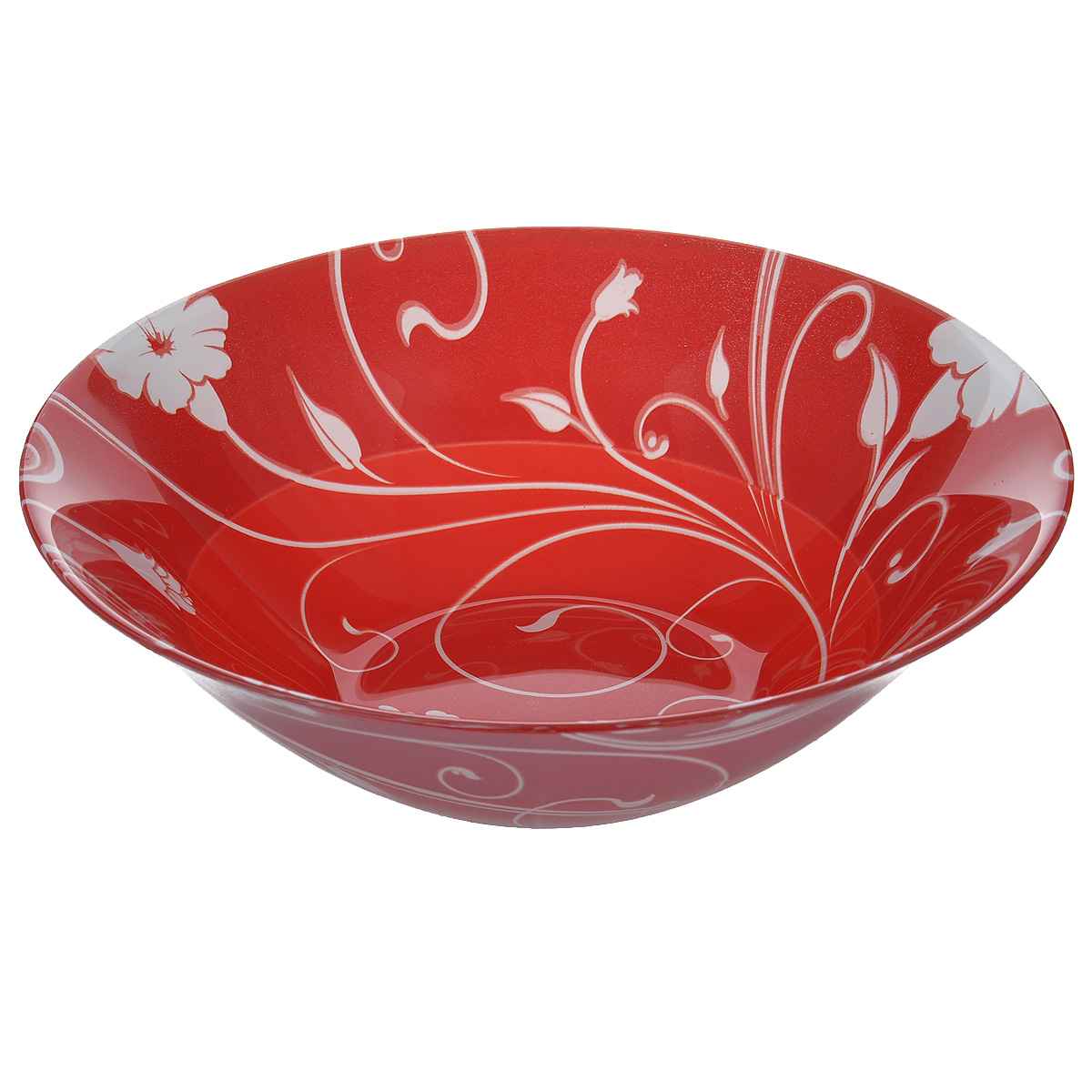 Салатник Pasabahce Red Serenade, цвет: красный, диаметр 23 см54 009312 Салатник Pasabahce Red Serenade, цвет: красный, диаметр 23 см54 009312Салатник Pasabahce Red Serenade выполнен из закаленного стекла. Изделие украшено изысканным цветочным орнаментом. Внешняя сторона - матовая.Набор прекрасно подойдет для сервировки различных блюд. Яркий дизайн украсит стол и порадует вас и ваших гостей. Нельзя использовать в микроволновой печи. Можно использовать в морозильной камере.Диаметр салатника: 23 см. Высота салатника: 7 см.