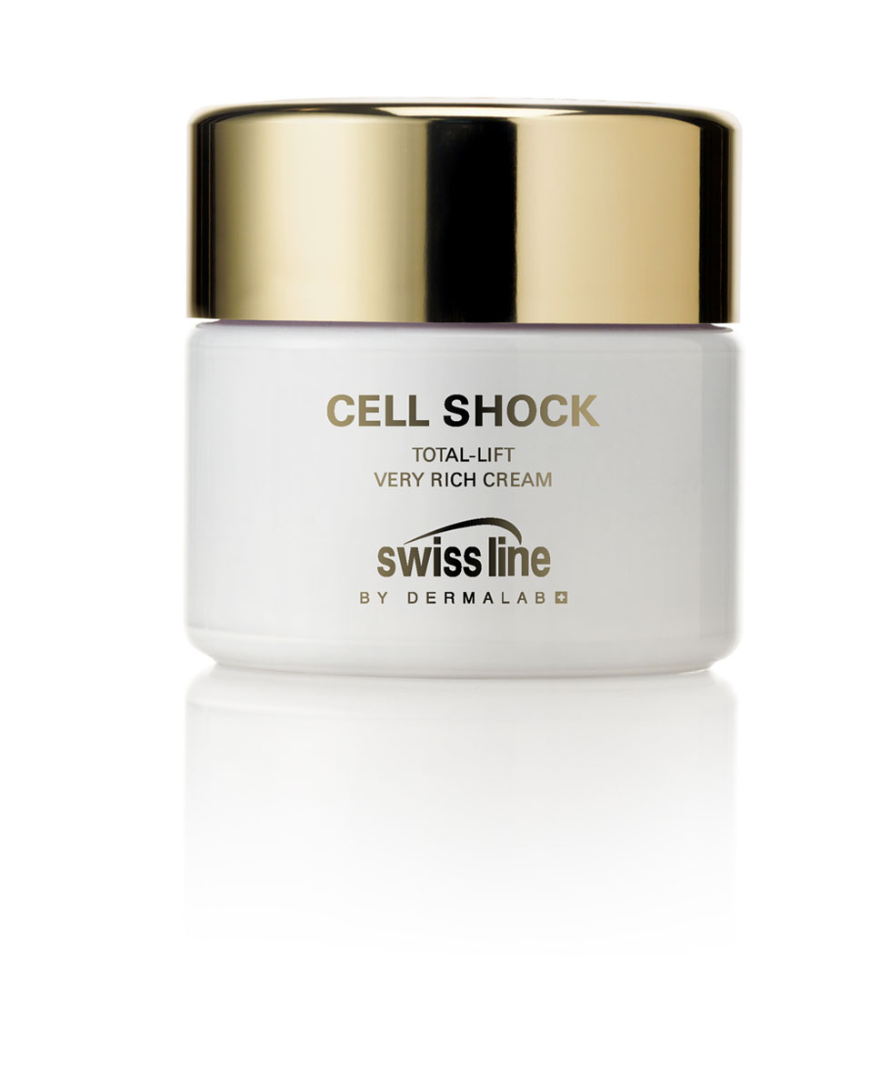 Swiss Line Cell Shock Супер насыщенный крем для лица Total-lift, 50 мл1164 Swiss Line Cell Shock Супер насыщенный крем для лица Total-lift, 50 мл1164Крем эффективно защищает от воздействия негативных климатических условий. Повышает тургор и эластичность кожи, обеспечивая интенсивный пролонгированный лифтинг. Великолепно разглаживает морщины, придает необычайную мягкость даже очень сухой коже.