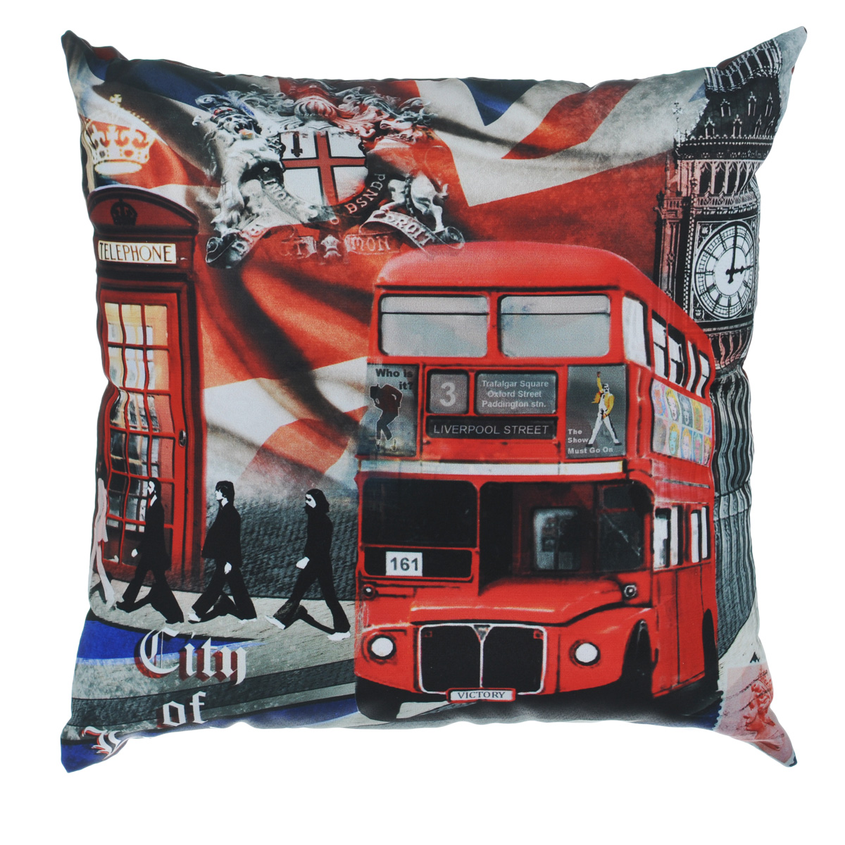 Подушка декоративная GiftnHome Лондонские фантазии, 35 см х 35 см1004900000360 Подушка декоративная GiftnHome Лондонские фантазии, 35 см х 35 см1004900000360Декоративная подушка GiftnHome Лондонские фантазии прекрасно дополнит интерьер спальни или гостиной. Чехол подушки выполнен из атласа. Лицевая и сторона украшена фотопечатью с изображением Лондона. На оборотной стороне ткань переливается двумя цветами. Внутри - мягкий наполнитель (холлофайбер). Чехол легко снимается благодаря потайной молнии.Красивая подушка создаст атмосферу праздника и уюта в доме и станет прекрасным элементом декора.Размер подушки: 35 см х 35 см.