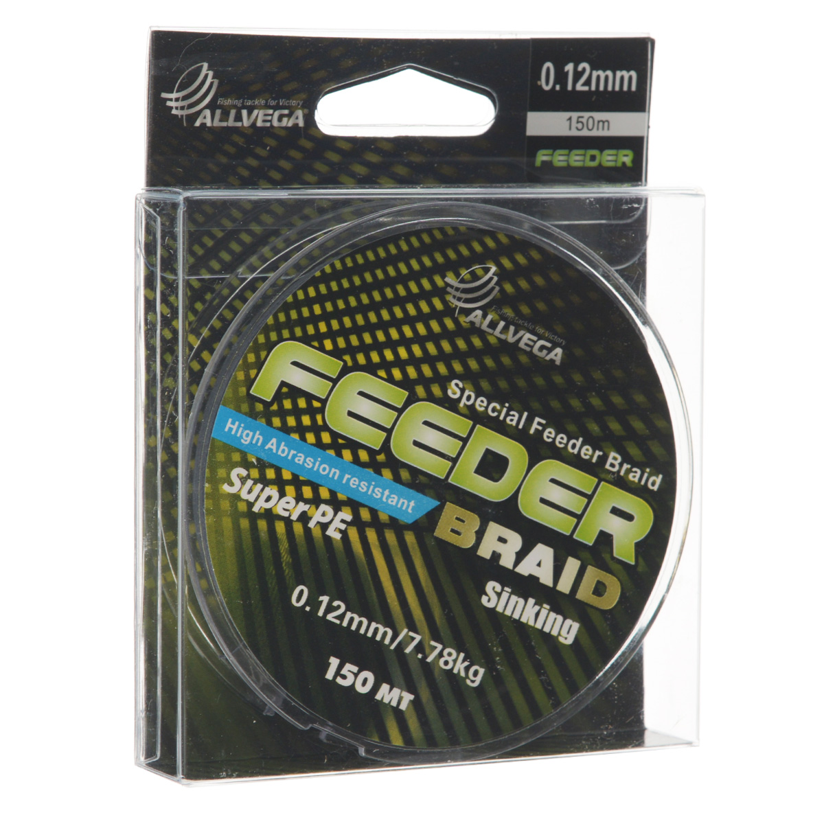 Леска плетеная Allvega Feeder Braid, цвет: темно-серый, 150 м, 0,12 мм, 7,78 кг39929 Леска плетеная Allvega Feeder Braid, цвет: темно-серый, 150 м, 0,12 мм, 7,78 кг39929Высококачественная леска Allvega Feeder Braid имеет высокую прочность и увеличенную абразивную стойкость, что позволяет ловить шнуром на любом виде дна, будь то ракушечник, галька или коряжник. Самая высокая плотность плетения волокон обеспечивает почти идеально круглое сечение. Леска Allvega Feeder Braid относится к классу тонущих лесок, идеально подходящих также для матчевой ловли. Так же этот шнур будет идеален для ловли на джиг в тяжелых местах.