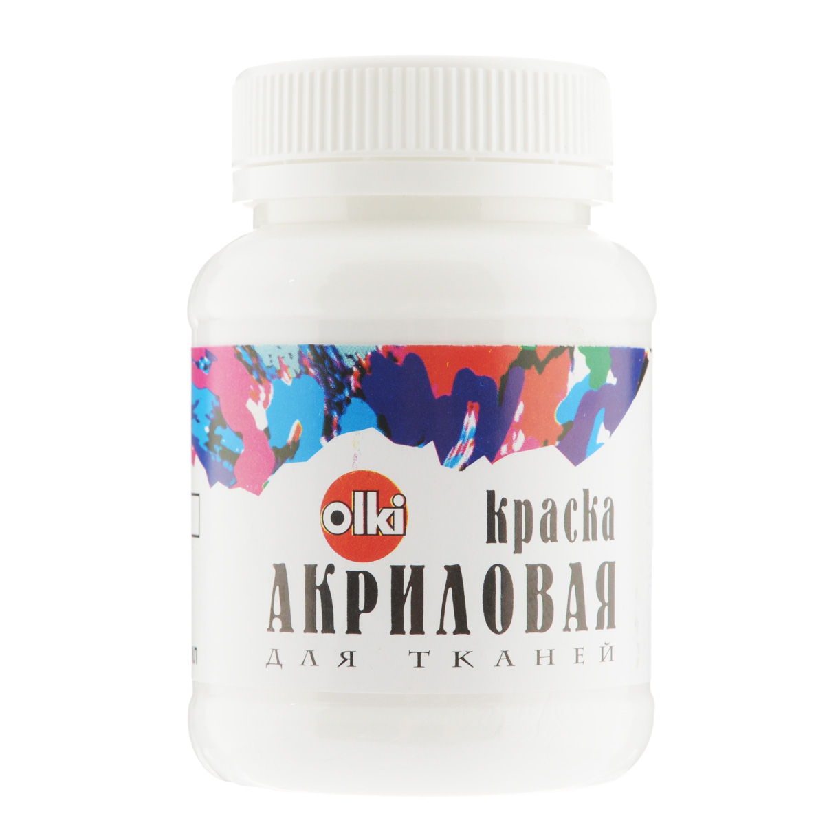 Краска акриловая для тканей Olki, цвет: белый, 100 млFS-00261 Краска акриловая для тканей Olki, цвет: белый, 100 млFS-00261Акриловая краска для тканей Olki - высококачественная краска предназначена для росписи любых тканей. Наносится на выстиранную, отглаженную, натянутую ткань. После высыхания фиксируется с обратной стороны утюгом в течение 3-5 минут при температуре, соответствующей типу ткани. Краска разбавляется водой или акриловым связующим. Стирка изделий при температуре не более 40 °C и умеренной концентрации нейтральных моющих средств через 48 часов после нанесения рисунка. Краска быстро высыхает.