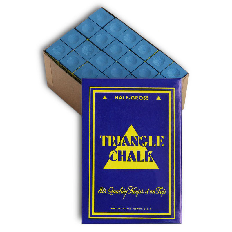 Мел для бильярда Tweeten Triangle Blue, 72 шт06123 Мел для бильярда Tweeten Triangle Blue, 72 шт06123Бильярдный мел марки Tweeten Triangle Blue приобрел прекрасную репутацию во всем мире в качестве экономичного, имеющего отличные игровые характеристики продукта. Его производят в Чикаго, в штате Иллинойс США, где впервые современный бильярдный мел и был изобретен.