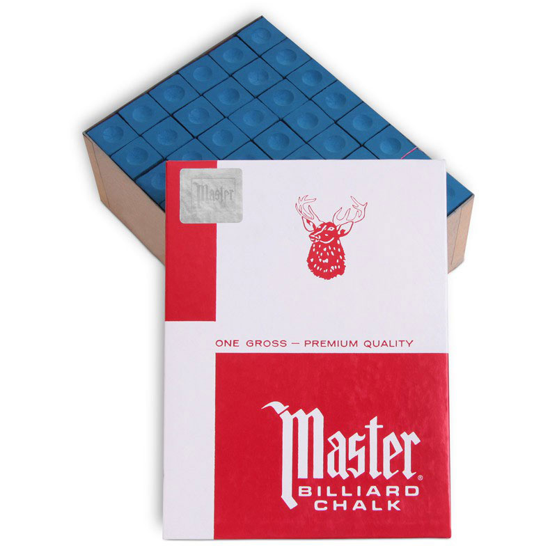 Мел для бильярда Tweeten Master Blue, 144 шт01832 Мел для бильярда Tweeten Master Blue, 144 шт01832Мел Tweeten Master Blue обладает более твердым, чем у обычного мела, строением, отличаясь от него и по составу. Его рекомендуют плавно и равномерно наносить тонким слоем на кожаную наклейку. При ударах, смещённых относительно центра бильярдного шара, мел используется как надежная защита от кикса.
