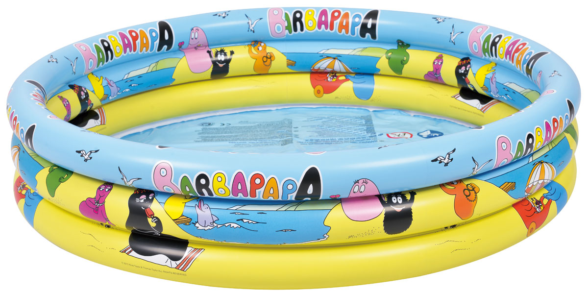 Бассейн надувной Jilong Barbapapa 3 - Ring, 150 см х 30 см09840-20.000.00 Бассейн надувной Jilong Barbapapa 3 - Ring, 150 см х 30 см09840-20.000.00Круглый надувной бассейн Jilong Barbapapa 3 - Ring предназначен для детского и семейного отдыха на загородном участке. Отлично подойдет для детей от 3 лет. Бассейн изготовлен из прочного ПВХ.Комфортный дизайн бассейна и приятная цветовая гамма сделают его не только незаменимым атрибутом летнего отдыха, но и оригинальным дополнением ландшафтного дизайна участка. В комплект с бассейном входит заплатка для ремонта в случае прокола.