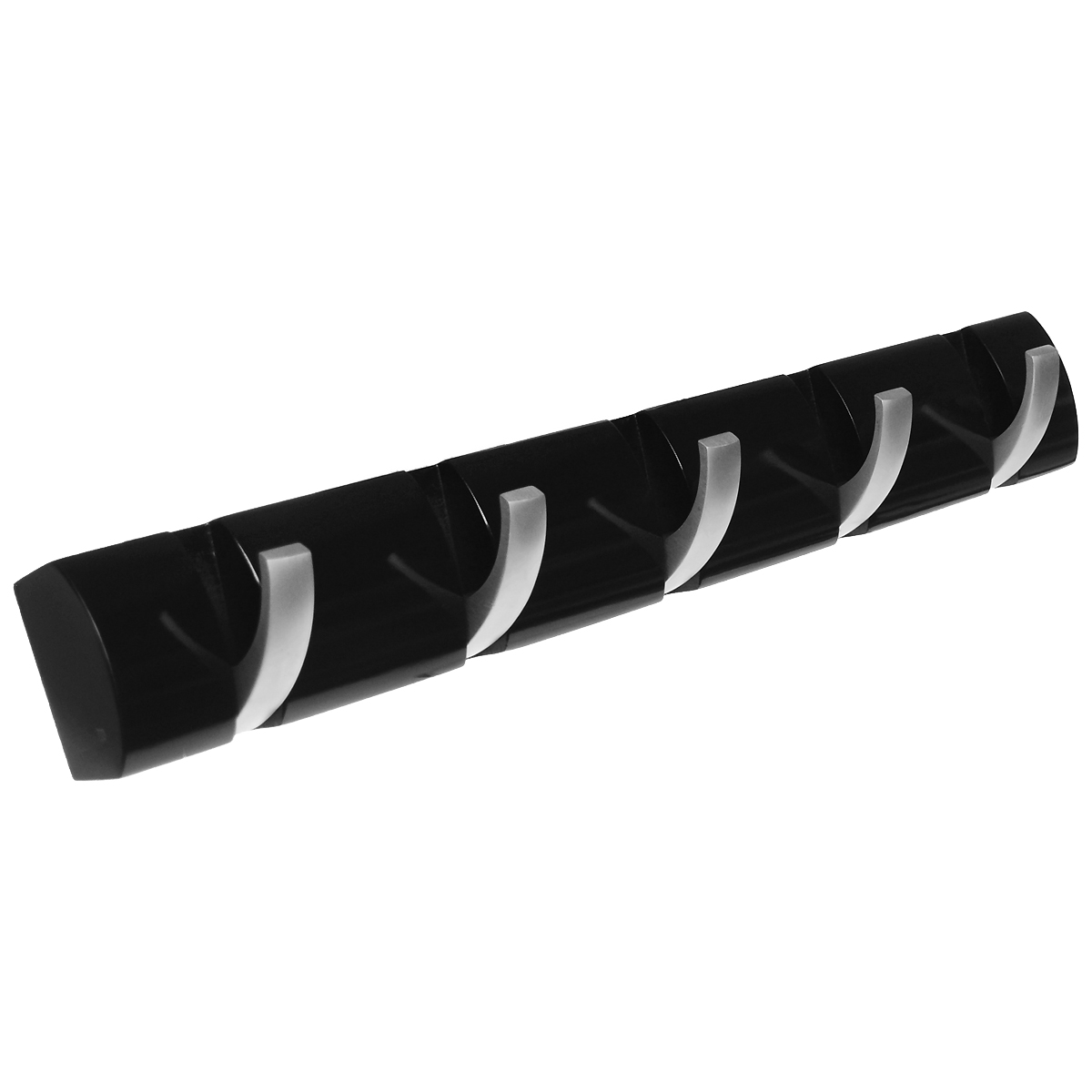 Вешалка настенная Umbra Flip, цвет: черный, 5 крючковPARIS 75015-8C ANTIQUE Вешалка настенная Umbra Flip, цвет: черный, 5 крючковPARIS 75015-8C ANTIQUEСтильная и прочная вешалка Umbra Flip интересной формы и оригинального дизайна изготовлена из дерева. Имеет 5 откидных крючков из никеля: когда они не используются, то складываются, превращая конструкцию в абсолютно гладкую поверхность. Вешалка Umbra Flip идеально подходит для маленьких прихожих и ограниченных пространств. Каждый крючок выдерживает вес до 2,3 кг.