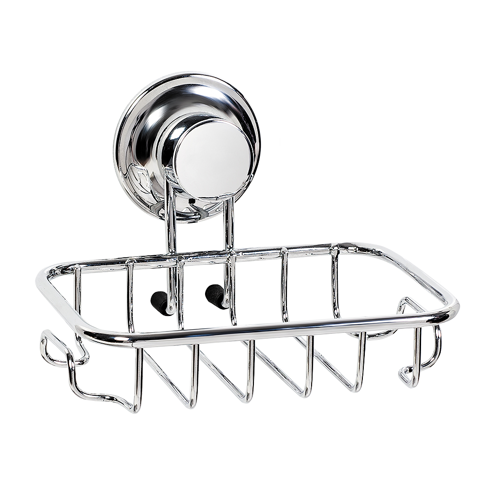 Мыльница настенная Tatkraft Ring Lock, 13 х 11 х 7 смRG-D31S Мыльница настенная Tatkraft Ring Lock, 13 х 11 х 7 смRG-D31SМыльница Tatkraft Ring Lock изготовленная из хромированной стали, крепится к стене при помощи силиконового кольца Magic Ring. Влагостойкое кольцо крепко держит мыльницу на ровных и не ровных (1-2 мм), воздухонепроницаемых поверхностях: стекло, глазурованная плитка, металл, пластик.Теперь, чтобы прикрепить мыльницу к стене, не нужно делать лишних дырок.На мыльнице имеются два удобных крючка.Размер мыльницы: 13 см х 9 см х 2 см.Диаметр кольца: 4,5 см.
