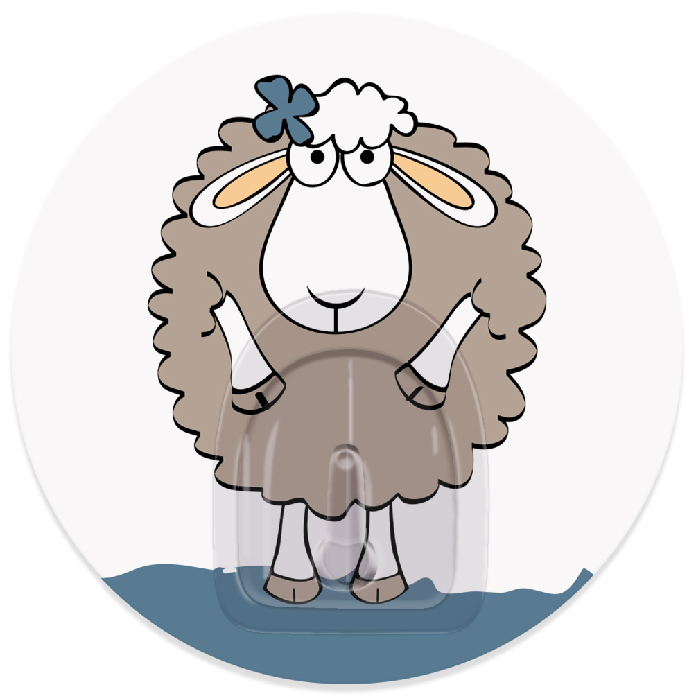 Крючок адгезивный Tatkraft Funny sheep. Dolly, диаметр 8 см531-105 Крючок адгезивный Tatkraft Funny sheep. Dolly, диаметр 8 см531-105Крючок адгезивный Tatkraft Funny sheep. Dolly изготовлен из пластика. Крючок может быть установлен только на ровной воздухонепроницаемой поверхности: плитка, стекло, пластик, металл, ламинированное дерево и другие. Крючок является многоразовым, что позволяет перевесить его в любое удобное место. Крючок Tatkraft Funny sheep. Dolly имеет авторский дизайн, который украсит любой интерьер. Диаметр крючка: 8.Максимальная нагрузка: 3 кг.