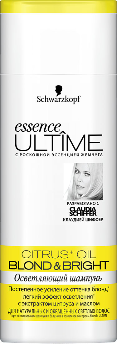 ESSENCE ULTIME Шампунь Blond &Bright, 250 млFS-00897 ESSENCE ULTIME Шампунь Blond &Bright, 250 млFS-00897Осветляющий уход для натуральных и окрашенных светлых волос.- постепенное усиление оттенка блонд - легкий эффект осветления- для сияния и фееричного блеска волос