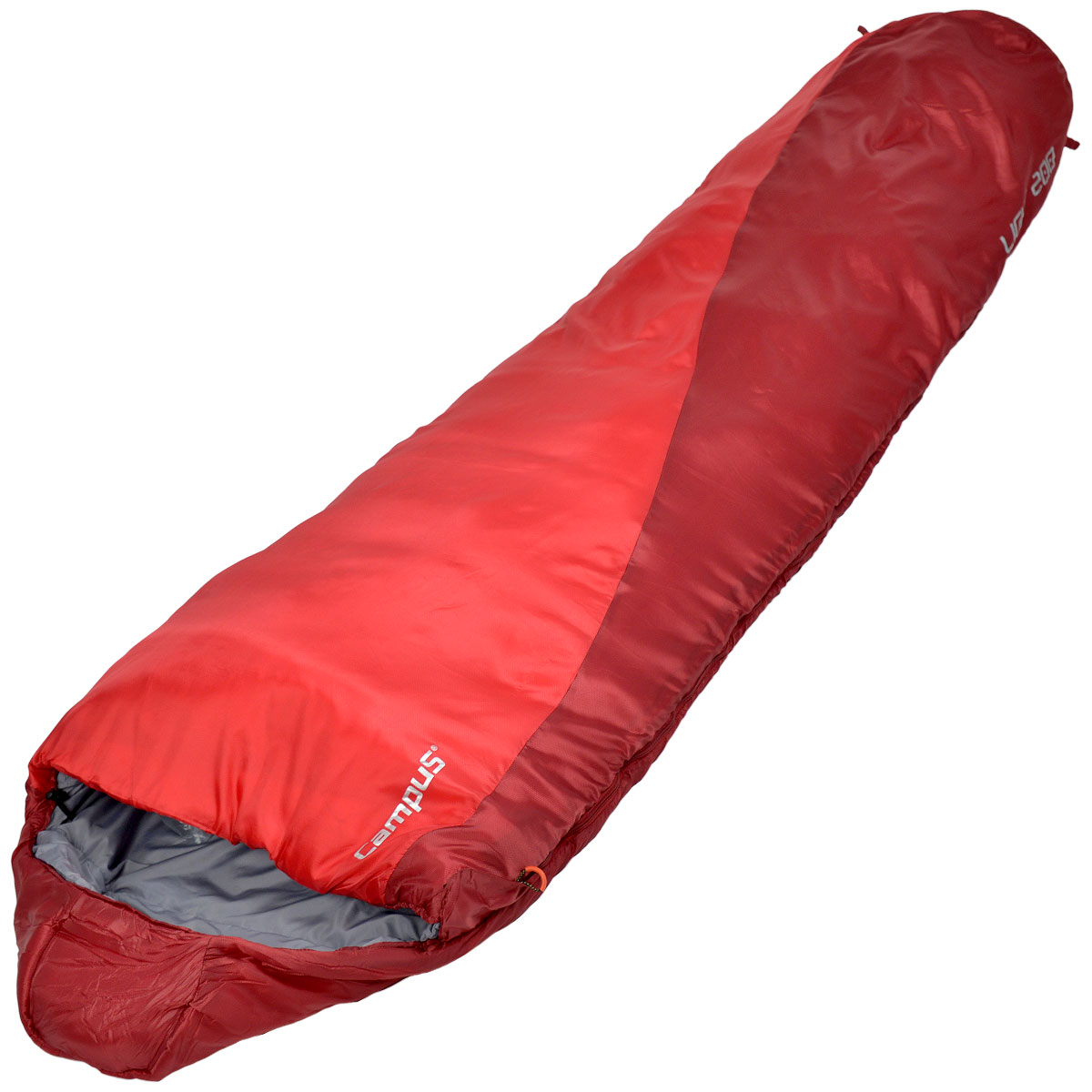 Мешок спальный Campus Light 200, правосторонняя молния, 230 см х 80 см010-01199-23 Мешок спальный Campus Light 200, правосторонняя молния, 230 см х 80 см010-01199-23Технологичный утеплитель спального мешка Campus Light 200 хорошо сохраняет тепло и противостоит сжатию. Специальная структура волокна позволяет сохранять тепло даже во влажном состоянии. Форма - кокон, для лучшего распределения и удержания тепла. Теплый воротник, анатомический капюшон.В комплекте компрессионный мешок.Наполнитель: 90% down + 10% Feather.