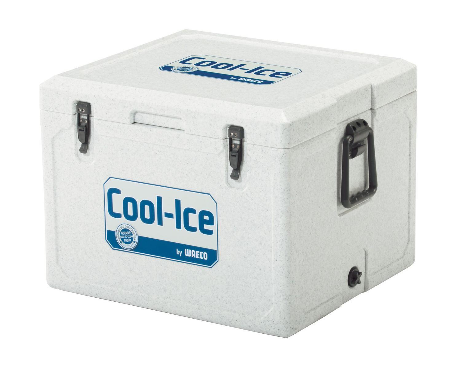 WAECO Cool-Ice WCI-55 изотермический контейнер, 55 л9103500790 WAECO Cool-Ice WCI-55 изотермический контейнер, 55 л9103500790Высокая температураокружающей среды, неровные поверхности, грязь и сильные вибрации? С этим легко справятся новый непобедимый термоконтейнер для льда WAECO Cool-Ice WCI-55. Оснащенный чрезвычайно эффективной и прочной изоляцией, он может продержать ваши продукты в холодном виде до 10 днейВсе детали бесшовного термоконтейнера WAECO Cool-Ice WCI-55 сделаны из ударопрочного пластика , который можно использовать в самых экстремальных условиях