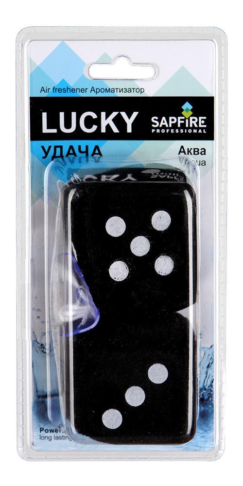 Ароматизатор для салона автомобиля Sapfire Lucky, акваSVC-300 Ароматизатор для салона автомобиля Sapfire Lucky, акваSVC-300Подвесной ароматизатор для салона автомобиля Sapfire Lucky имеет приятный аромат. Ароматизатор, выполненный из текстиля в виде игральных кубиков, предназначен для автомобиля, а также для небольших помещений. Крепится ароматизатор с помощью шнурка и присоски. Lucky - новое поколение концентрированных ароматизаторов. Парфюмерная композиция произведена в Японии. Обеспечивает стойкий насыщенный аромат и свежий запах.Состав: полимеры, ароматические масла. Размер ароматизатора: 6 см х 6 см х 6 см.