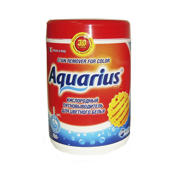 Пятновыводитель для цветного белья Lotta Aquarius, кислородный, 750 г106-026 Пятновыводитель для цветного белья Lotta Aquarius, кислородный, 750 г106-026Кислородный пятновыводитель Lotta Aquarius предназначен для цветного белья. Он превосходно удаляет загрязнения даже в холодной воде, благодаря содержанию молекул активного кислорода. Пятновыводитель можно использовать как для ручной стирки, так и для стирки в автоматизированных стиральных машинах. Обладает антибактериальным и дезодорирующим эффектом. Защищает вещи от выцветания. Не содержит хлора. Не использовать для шерсти, шелка, кожи и тонких тканей. Вес: 750 г. Состав: более 30% кислородосодержащий пятновыводитель, менее 5% неионные ПАВ; другие ингредиенты: энзимы (Амилаза, Протеаза, Липаза, Целлюлаза), отдушка менее 1%. Товар сертифицирован.