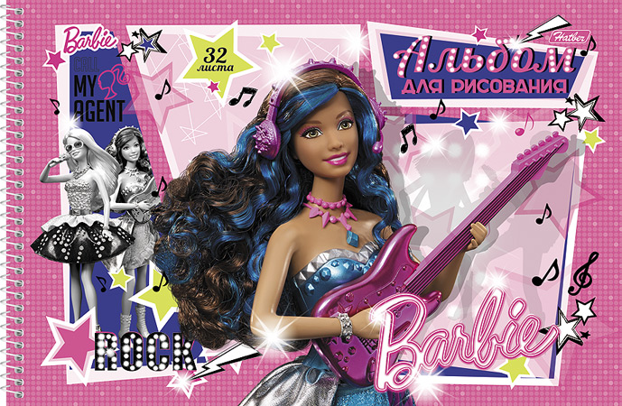 Альбом для рисования Barbie, 32 листа72523WD Альбом для рисования Barbie, 32 листа72523WDАльбом для рисования Barbie прекрасно подходит для рисования карандашами и мелками. Обложка выполнена из мелованного картона. Крепление - спираль. В альбоме тонким пунктиром сделана перфорация для последующего отрыва листов.Альбом для рисования непременно порадует художника и вдохновит его на творчество. Рисование позволяет развивать творческие способности, кроме того, это увлекательный досуг.Рекомендуемый возраст: 0+.