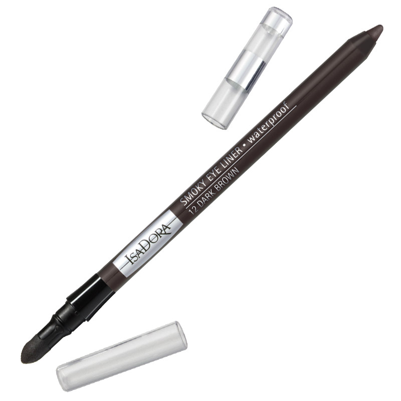 Isa Dora Карандаш для век Smoky Eye Liner, водостойкий, с аппликатором, тон 12 Dark Brown, 1,2 г80284338 Isa Dora Карандаш для век Smoky Eye Liner, водостойкий, с аппликатором, тон 12 Dark Brown, 1,2 г80284338Подводка в форме карандаша со встроенным аппликатором для быстрого и простого создания макияжа smoky eye. Кремовая насыщенная пигментами текстура. Водостойкая формула. Суперустойчивый макияж - до 12 часов. Не размазывается и не отпечатывается на веках. Также можно использовать для контура внутреннего века. Клинически тестировано Товар сертифицирован.