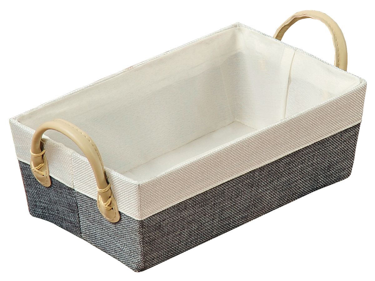 Корзина Kesper, с ручками, цвет: белый, серый, 29 х 16 х 9,5 см10503 Корзина Kesper, с ручками, цвет: белый, серый, 29 х 16 х 9,5 см10503Прямоугольная корзина Kesper изготовлена из высококачественного пластика и обшита ярким текстилем. Она предназначена для хранения хлеба, а также мелочей дома или на даче. Позволяет хранить мелкие вещи, исключая возможность их потери. Изделие оснащено удобными ручками из искусственной кожи.Корзина очень вместительная. Элегантный выдержанный дизайн позволяет органично вписаться в ваш интерьер и стать его элементом.Размер корзины по верхнему краю (без учета ручек): 29 х 16 см.Высота корзины (без учета ручек): 9,5 см.