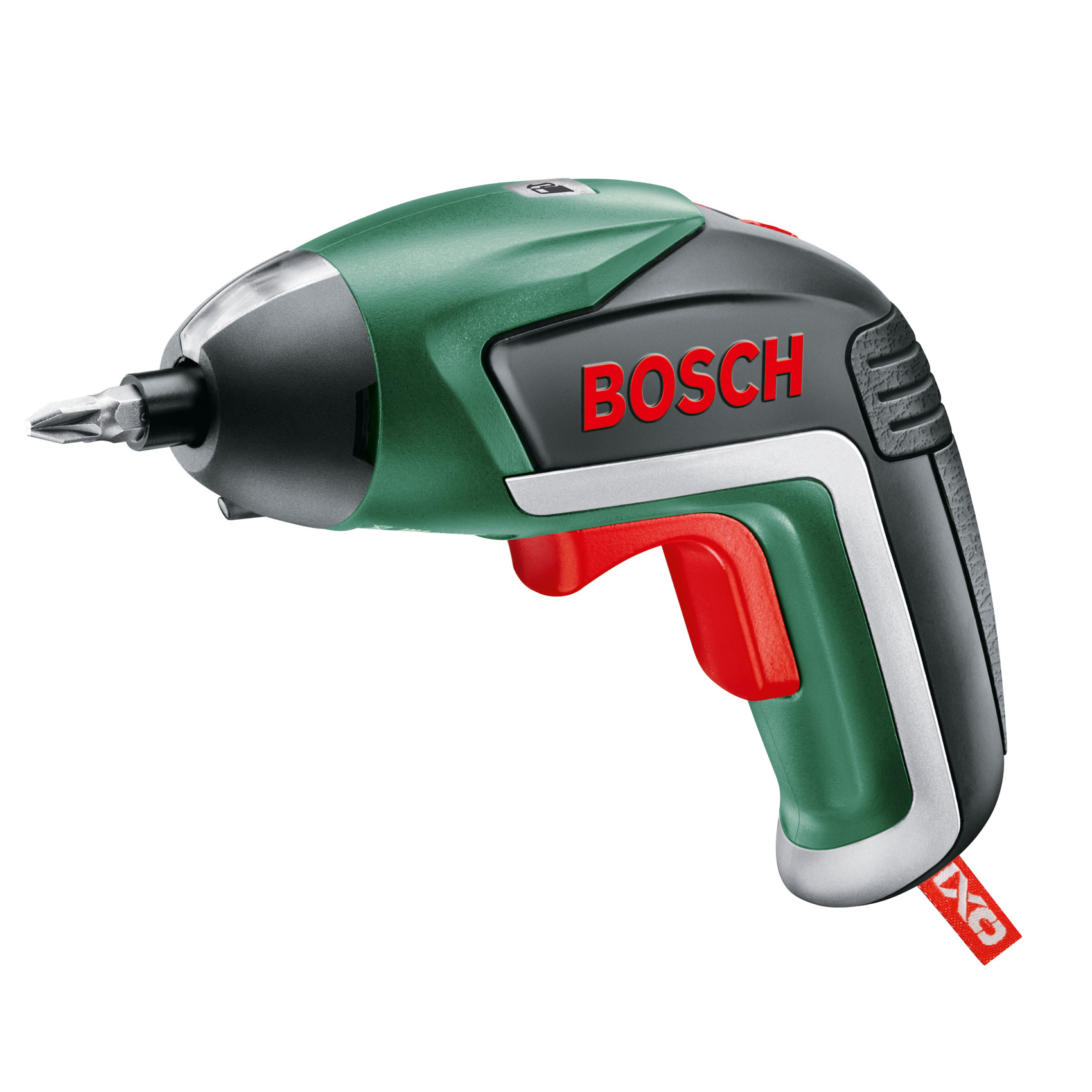 Аккумуляторный шуруповерт Bosch IXO V BASIC 06039A8020ДЭ-680ЕРУ+(D) Аккумуляторный шуруповерт Bosch IXO V BASIC 06039A8020ДЭ-680ЕРУ+(D)Аккумуляторный шуруповерт Bosch IXO V BASIC обеспечивает оптимальное выполнение различных повседневных задач одним нажатием кнопки. Больше дизайна, больше стиля жизни, больше эмоций! Основные характеристики: - встроенная LED-подсветка; - эргономичный дизайн; - зарядка от Micro USB; - комплект из 10 стандартных бит; - металлическая коробка для хранения.Основные преимущества Шуруповерт оснащен инновационной светодиодной подсветкой PowerLight, которая работает как в режиме рассеянного, так и точечного освещения. Мощный аккумулятор емкостью 1,5 Ач обеспечивает более продолжительную работу на одной зарядке. Постоянная готовность к работе, отсутствие саморазряда и эффекта памяти. Улучшенная эргономичность обеспечивает интуитивно понятное использование и множество рабочих положений. Наряду с уменьшением времени зарядки новый зарядный кабель теперь можно подключить к любому USB-порту. Автоматическая блокировка шпинделя для ручного затягивания или ослабления шурупов.Этот инструмент уже давно не является обычным электроинструментом, ведь с помощью различных насадок позволяет выполнять широкий спектр задач: можно закручивать шурупы под углом, открывать бутылки с вином, приправлять блюда перемолотыми специями и даже разжигать гриль.