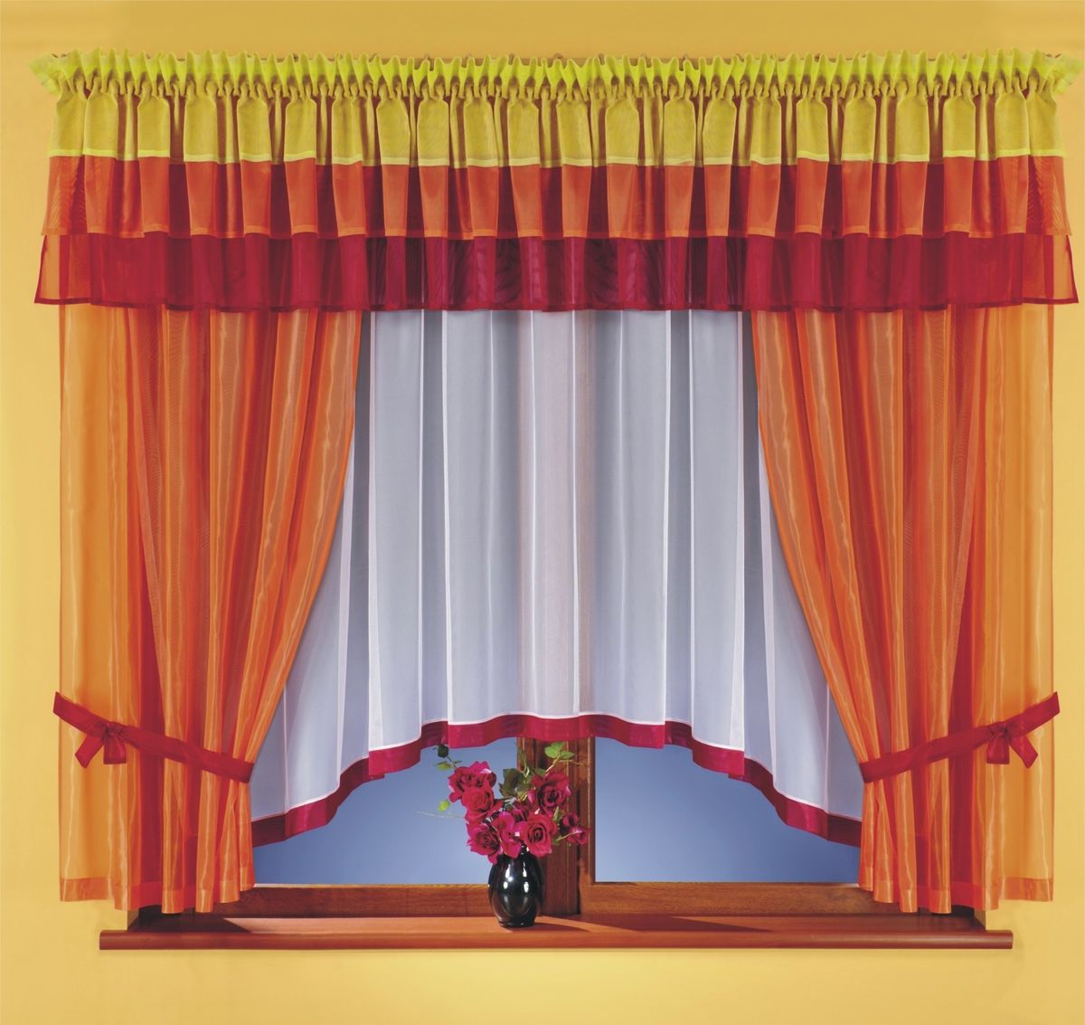 Комплект штор WISAN 400*170+140*170*2+500*50. 5761100-49000000-60 Комплект штор WISAN 400*170+140*170*2+500*50. 5761100-49000000-60Комплект штор WISAN 400*170+140*170*2+500*50. 5761Материал: 100% п/э, размер: 400*170+140*170*2+500*50, цвет: оранжевый