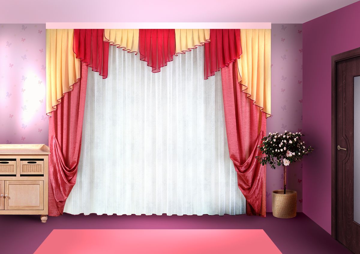 Комплект штор Zlata Korunka 500*250+(140*250)*2+.50*300. Н03110503 Комплект штор Zlata Korunka 500*250+(140*250)*2+.50*300. Н03110503Комплект штор Zlata Korunka 500*250+(140*250)*2+.50*300. Н031 Материал: 100% п/э, размер: 500*250+(140*250)*2+.50*300, цвет: розовый
