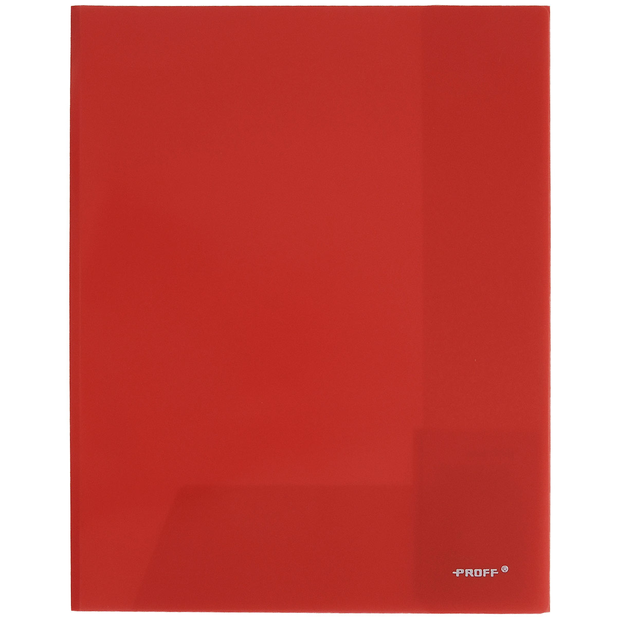 Папка-уголок Proff, цвет: красный, 2 клапана. Формат А4FS-00103 Папка-уголок Proff, цвет: красный, 2 клапана. Формат А4FS-00103Папка-уголок Proff, изготовленная из высококачественного полипропилена, это удобный и практичный офисный инструмент, предназначенный для хранения и транспортировки рабочих бумаг и документов формата А4. Полупрозрачная папка оснащена двумя клапана внутри для надежного удержания бумаг. Папка-уголок - это незаменимый атрибут для студента, школьника, офисного работника. Такая папка надежно сохранит ваши документы и сбережет их от повреждений, пыли и влаги.