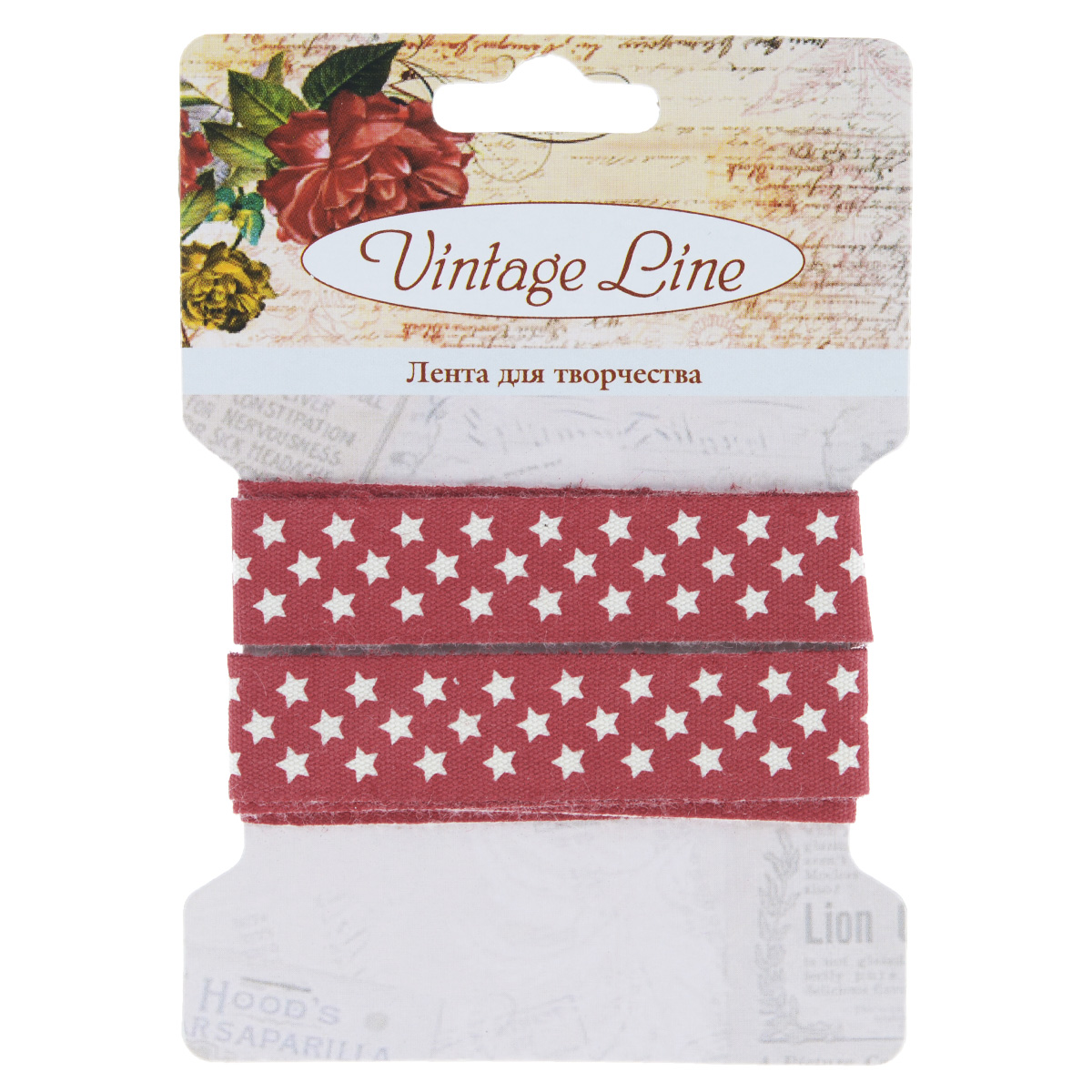 Лента декоративная Vintage Line, цвет: красный, белый, ширина 1,6 см, длина 1 м. 7709264SS 4041 Лента декоративная Vintage Line, цвет: красный, белый, ширина 1,6 см, длина 1 м. 7709264SS 4041Декоративная лента Vintage Line выполнена из текстиля и оформлена изображением звезд. Такая лента идеально подойдет для оформления различных творческих работ таких, как скрапбукинг, аппликация, декор коробок и открыток и многое другое. Лента наивысшего качества практична в использовании. Она станет незаменимым элементом в создании рукотворного шедевра. Ширина: 1,6 см.Длина: 1 м.