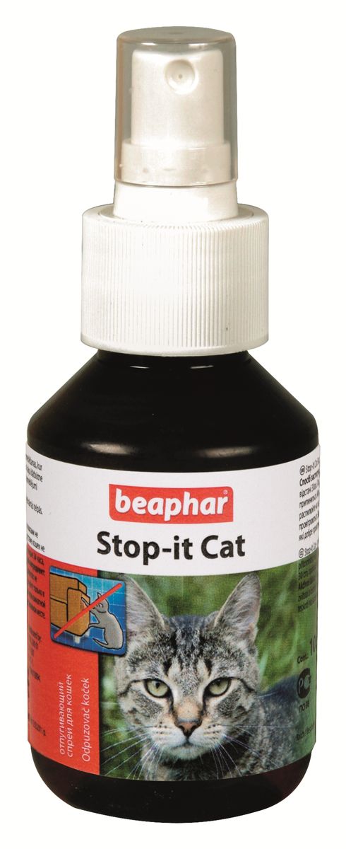 Спрей для кошек Beaphar Stop-it Cat, отпугивающий, 100 мл0120710 Спрей для кошек Beaphar Stop-it Cat, отпугивающий, 100 мл0120710Спрей Beaphar Stop-it Cat предназначен отпугивания котов и кошек. Поможет вам отвадить кошек от мест, где их пребывание нежелательно. Надежно защитит предметы обихода от порчи или загрязнений кошками. Способ применения: обработайте места, где присутствие кошек нежелательно (с расстояния 30 см). Повторяйте каждые 24 часа, пока эти посещения не прекратятся. Состав: метилнонилкетон 14 г/л. Объем: 100 мл. Товар сертифицирован.