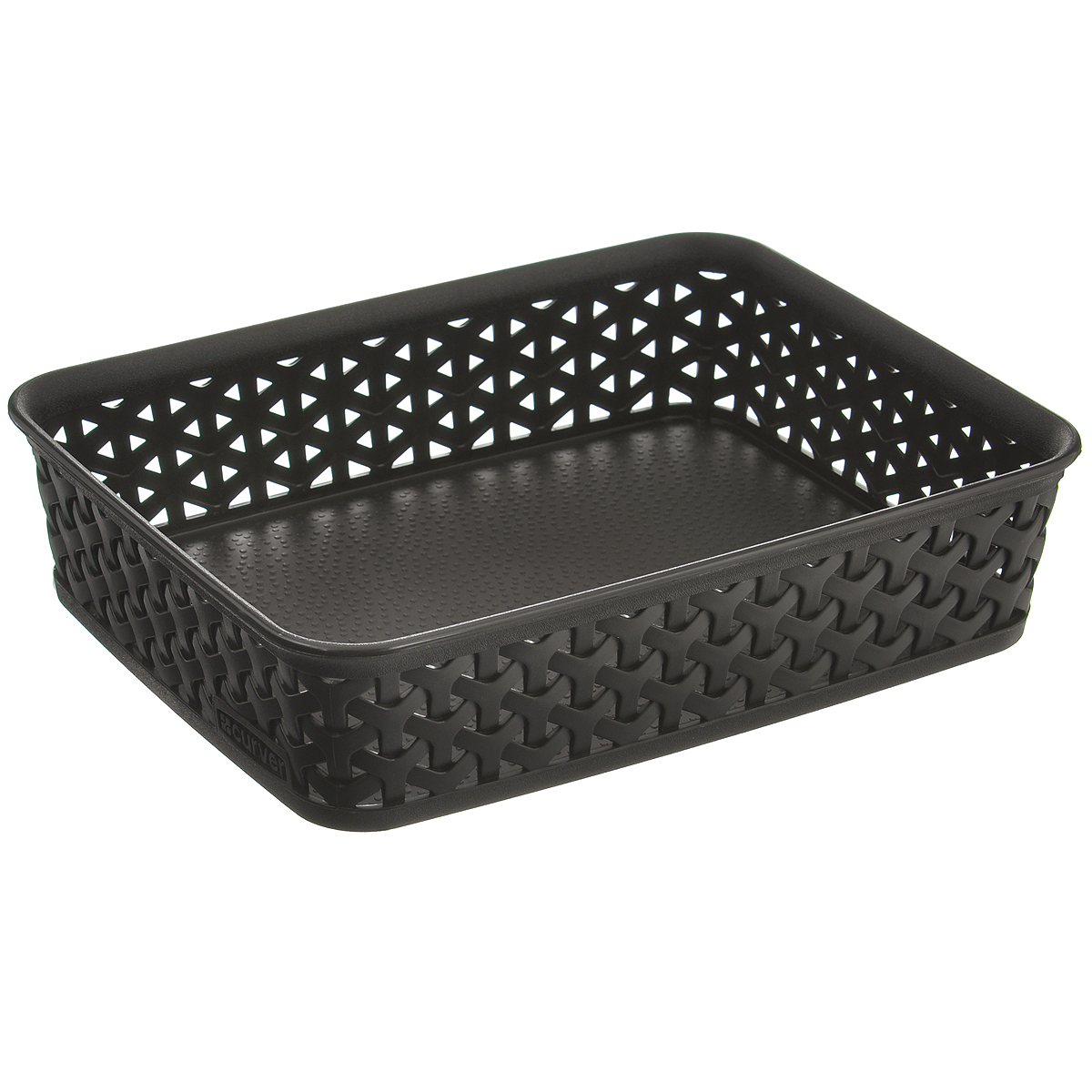 Корзинка Curver My Style Basket, цвет: темно-коричневый, 25 см х 20 см х 6 смTD 0033 Корзинка Curver My Style Basket, цвет: темно-коричневый, 25 см х 20 см х 6 смTD 0033Корзинка Curver My Style Basket прекрасно подойдет для хранения мелких бытовых вещей, таких как ключи, заколки, ручки. Изделие выполнено из полипропилена в виде плетеной корзинки. Дно сплошное, а стенки оформлены перфорацией.