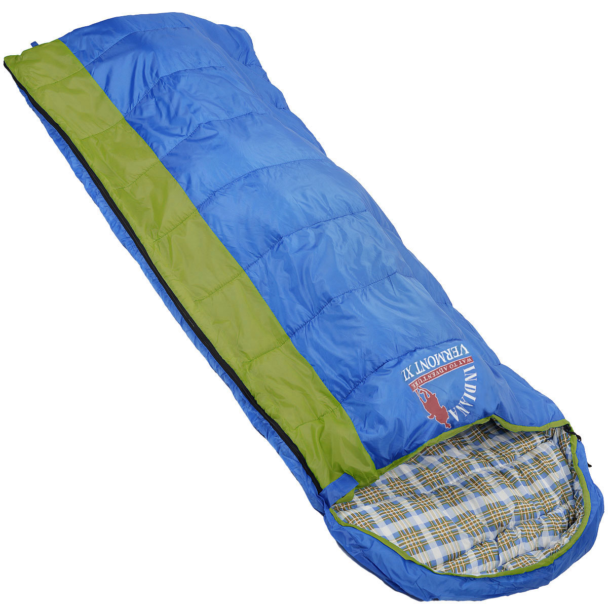 Мешок спальный Indiana Vermont Xl, левосторонняя молния, 185 см х 95 см360700037 Мешок спальный Indiana Vermont Xl, левосторонняя молния, 185 см х 95 см360700037Самый популярный трехсезонный спальник-одеяло с подголовником, предназначен для комфортного сна даже в холодное время года. Спальный мешок Indiana Vermont Xl не только убережет вас от холода, но и, благодаря увеличенным размерам, обеспечит максимально комфортные условия для вашего сна. Разъемная молния позволяет состыковать два спальника в один большой.
