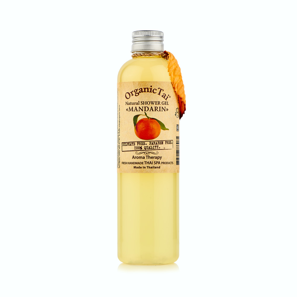 OrganicTai Натуральный гель для душа «МАНДАРИН»260 млFS-00897 OrganicTai Натуральный гель для душа «МАНДАРИН»260 млFS-00897Уникальная формула. Не содержит воду, консерванты парабены и синтетические пенящиеся вещества сульфаты (без SLS, SLES и др.). Натуральная моющая основа. Ценнейшие органические масла и экстракты МАНДАРИНА, ЖОЖОБА, МОРСКИХ ВОДОРОСЛЕЙ, ЗЕЛЕНОГО ЧАЯ, ОГУРЦА, ГРЕЙПФРУТА, ЛАВАНДЫ и АЛОЭ ВЕРА обеспечивают натуральное антисептическое действие, увлажняют и тонизируют кожу, возвращают ей упругость, борются с целлюлитом. Натуральный аромат МАНДАРИНА помогает восстановить силы и создает хорошее настроение. Подарите себе приятные минуты удовольствия!