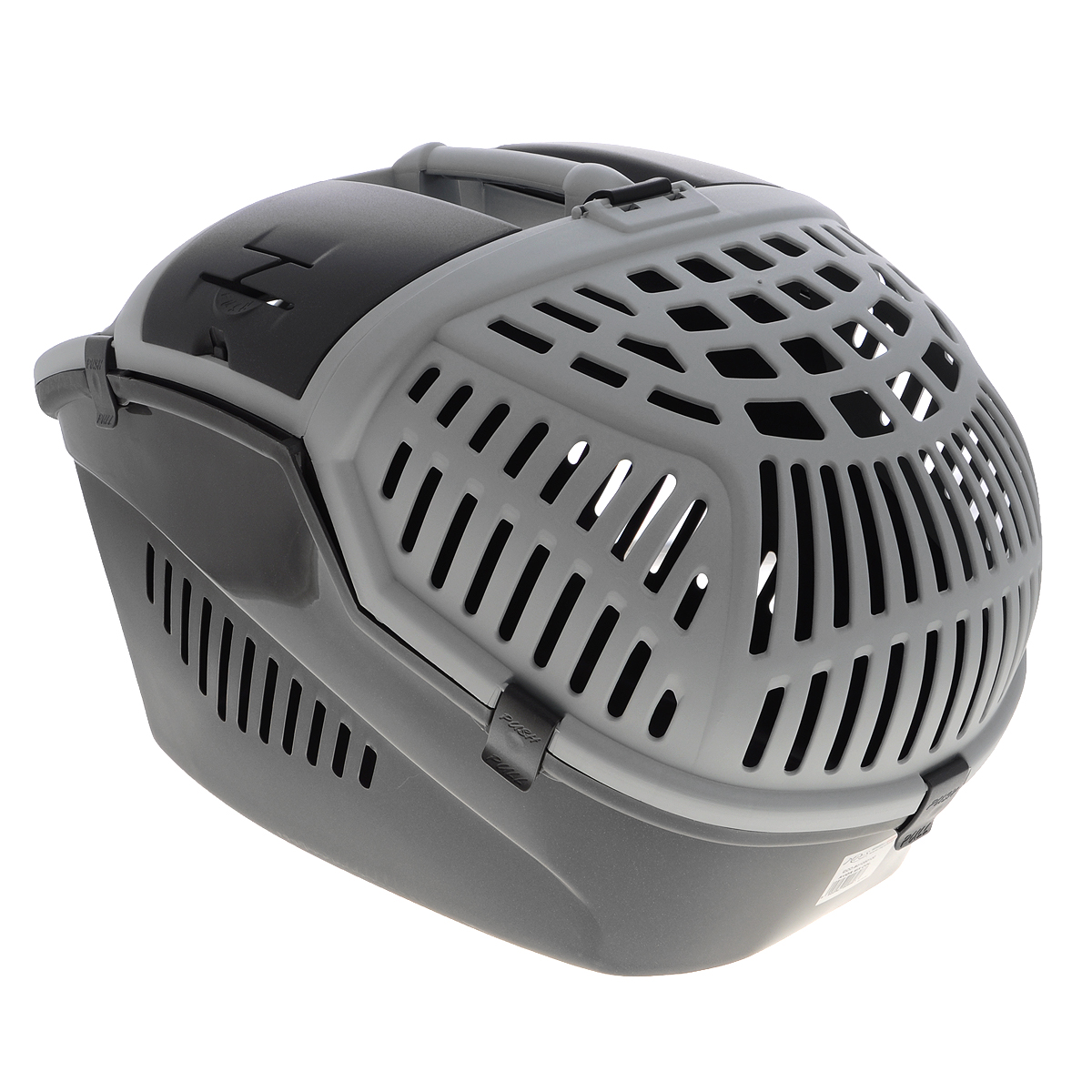 Переноска для животных MPS Avior, цвет: серый, 57,5 см х 39,5 см х 40,5 см0120710 Переноска для животных MPS Avior, цвет: серый, 57,5 см х 39,5 см х 40,5 см0120710Переноска MPS Avior, выполненная из высококачественного пластика, прекрасно подойдет для транспортировки кошек и собак. Крышка и стенки переноски оснащены отверстиями для вентиляции. Прочная ручка обеспечивает большую безопасность при переноске. Крышка надежно крепится к корпусу при помощи защелок. Переноска может полностью открываться с двух сторон в вертикальном положении.Если Вы захотите успокоить Вашего питомца или угостить его лакомством, Вы можете просто открыть небольшой люк в верхней части переноски и просунуть внутрь руку.Кроме того, имеется небольшое отделение, где вы можете хранить воду, поводок или корм. а так же имеются отверстия для ремней безопасности для удобства перевоза любимца в машине.Размеры переноски: 57,5 см х 39,5 см х 40,5 см.